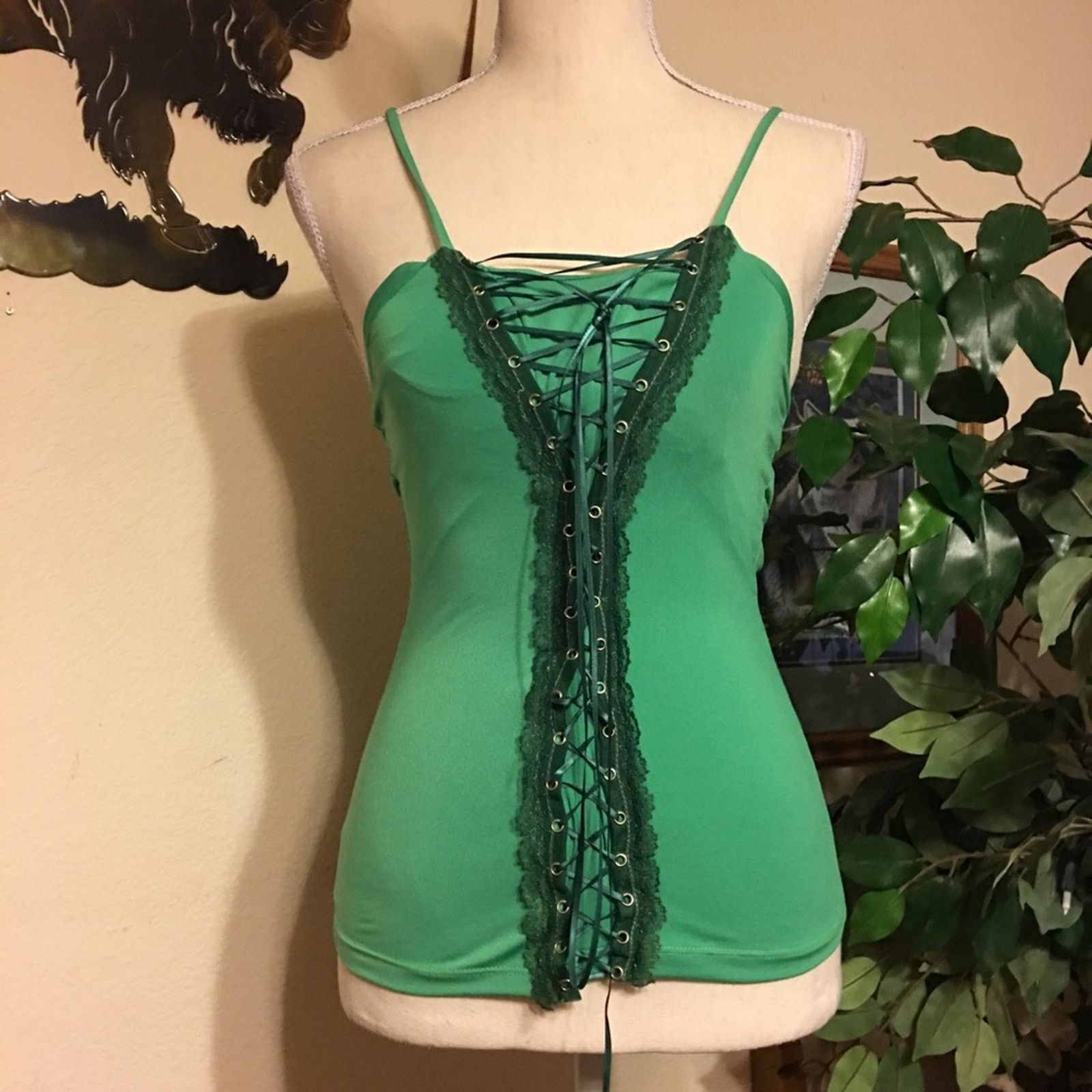 Other O’lala Vivid Green and lace cami bustier NWT M Size M / US 6-8 / IT 42-44 - 1 Thumbnail