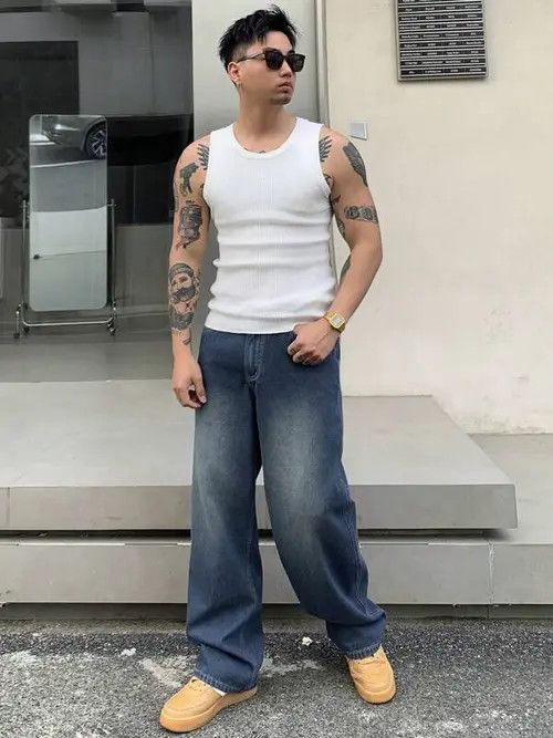 Japanese Brand × Vintage Baggy Spider DIstressed Jeans Street Size US 32 / EU 48 - 4 Thumbnail