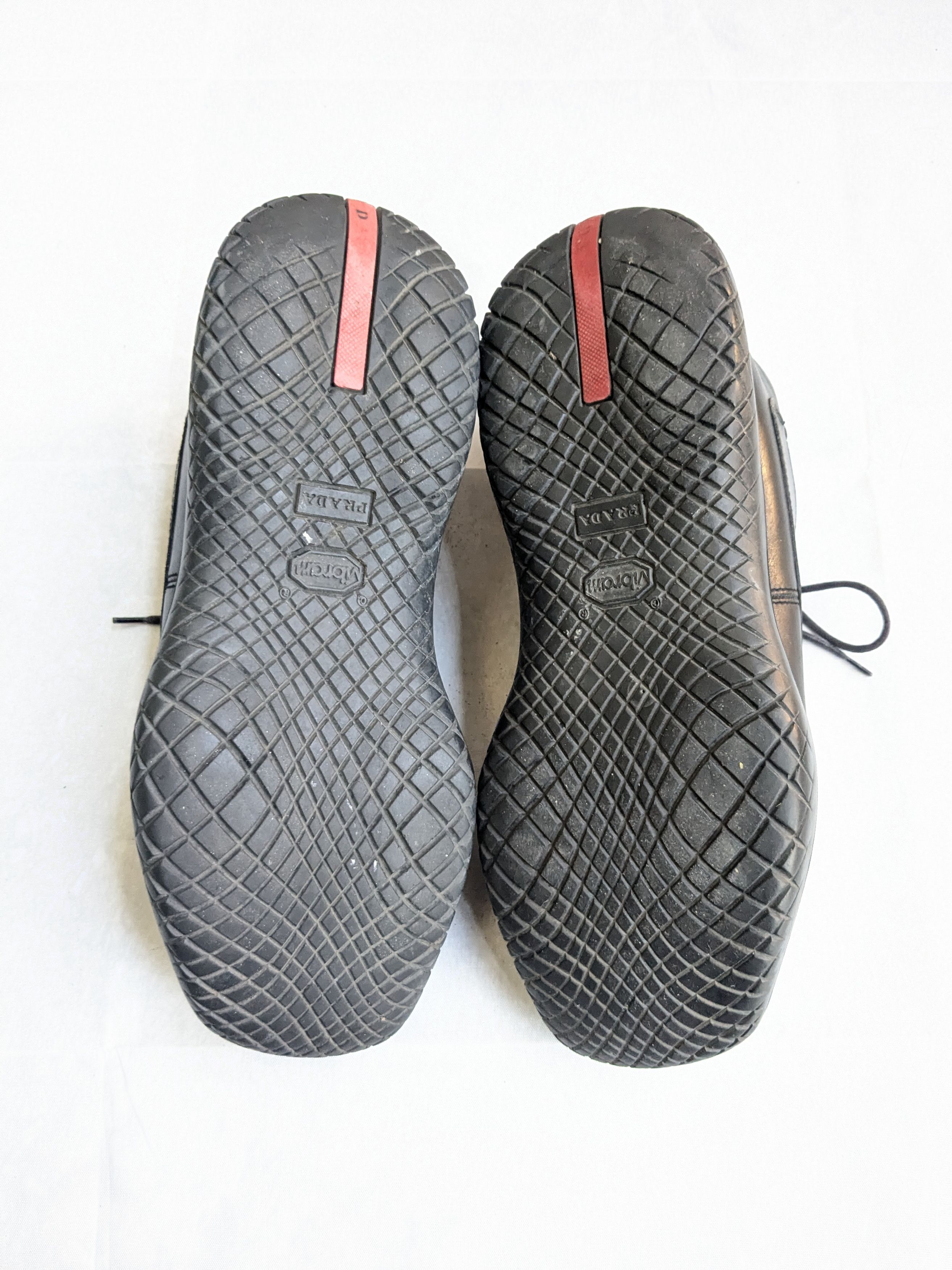 Prada Prada Hiking Sneakers Black 9.5 Leather Vibram Y2K Size US 9.5 / EU 42-43 - 17 Thumbnail