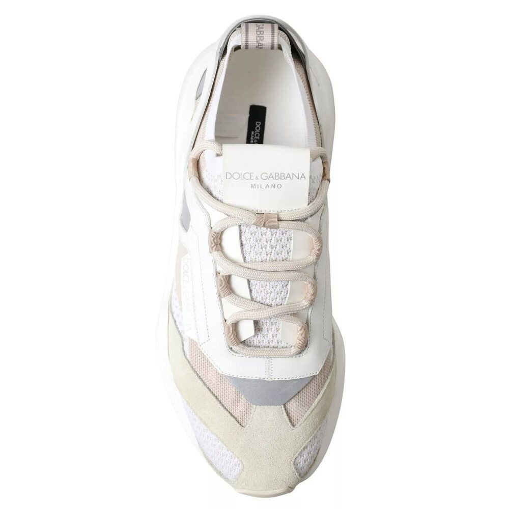 Dolce & Gabbana Dolce & Gabbana Sneakers White Beige Leather Sport DAYMASTER Size US 5 / IT 35 - 4 Thumbnail