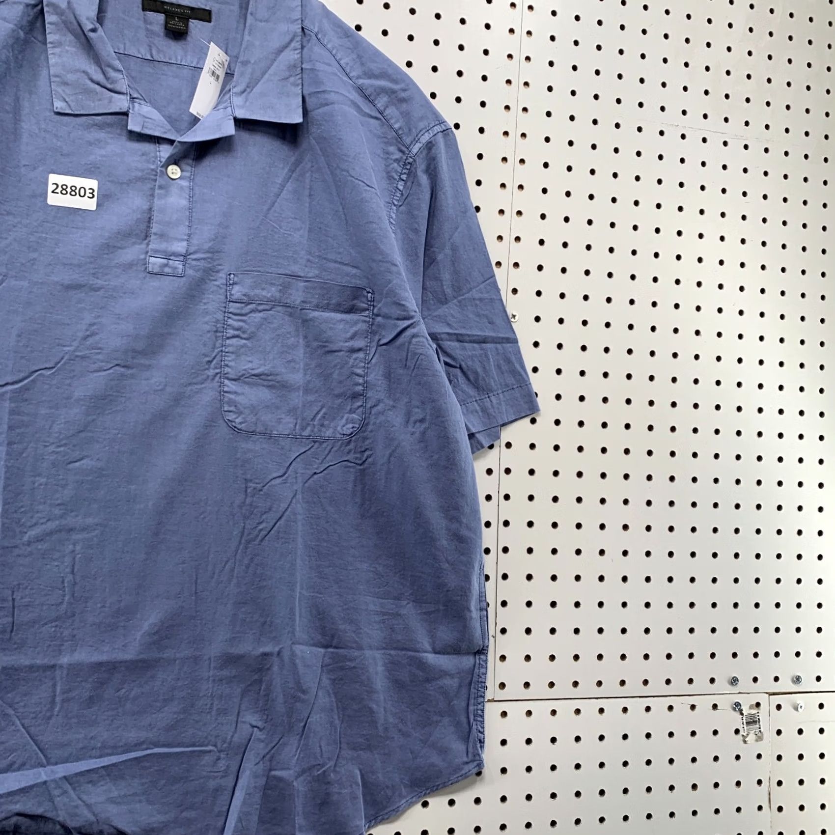 Banana Republic Banana Republic Collared Henley Shirt Mens Large Pocket Relaxed Blue 25X30.5 XS? Size US M / EU 48-50 / 2 - 4 Thumbnail