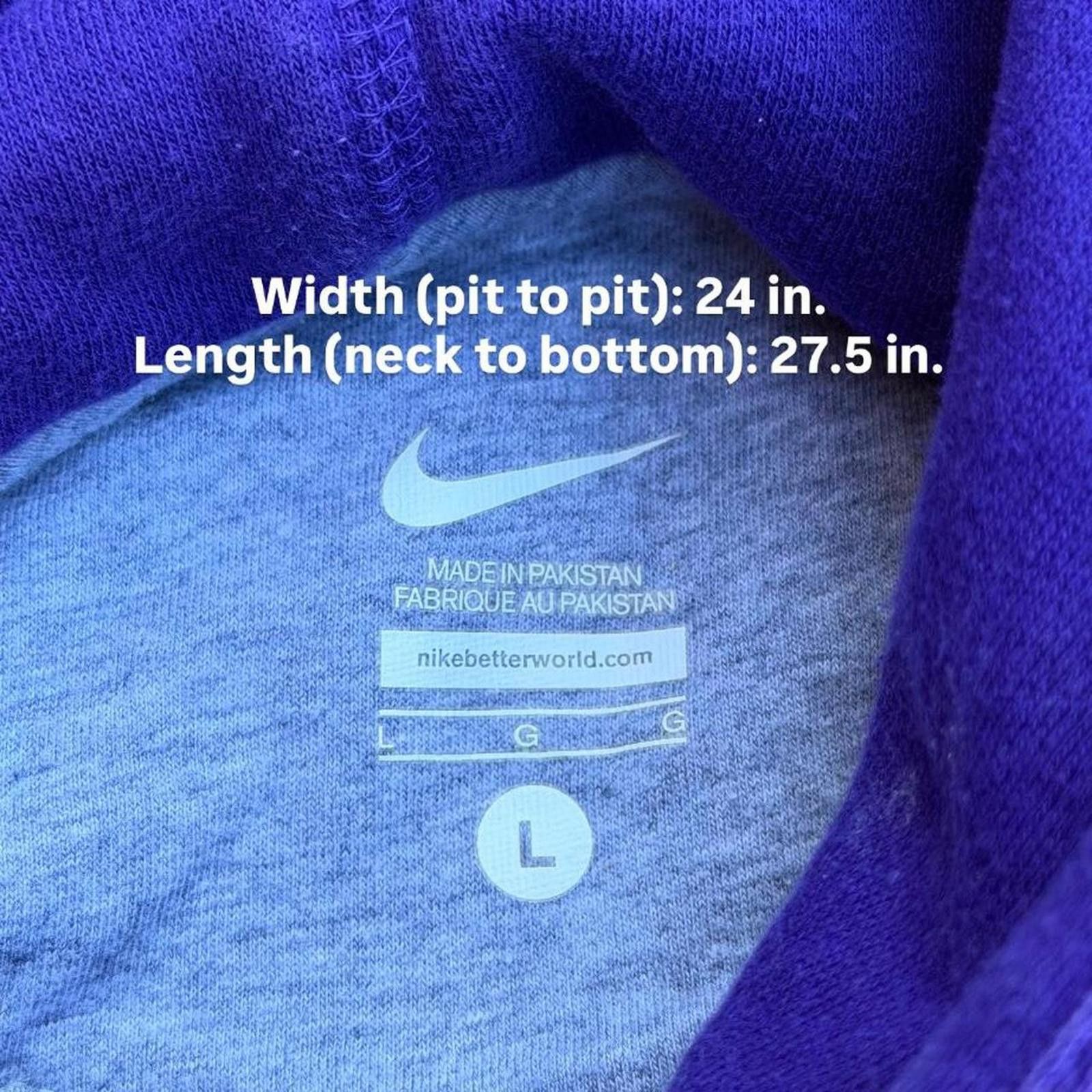Nike Vintage Y2K Nike Chenille Embroidered Swoosh Purple Hoodie Size US L / EU 52-54 / 3 - 6 Thumbnail