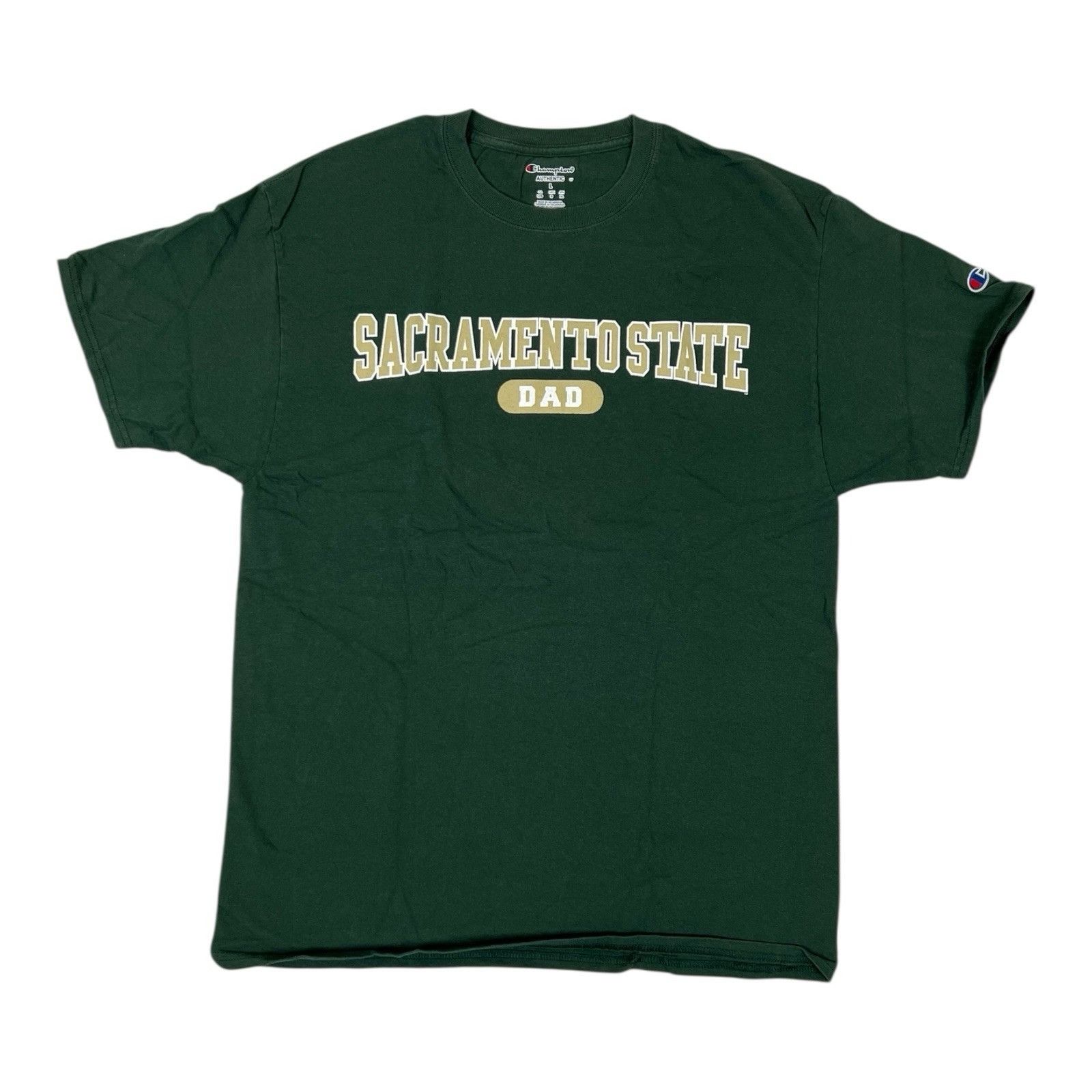 Champion Vintage Sacramento State Dad T-Shirt Size Large Green Spell Size US L / EU 52-54 / 3 - 1 Thumbnail