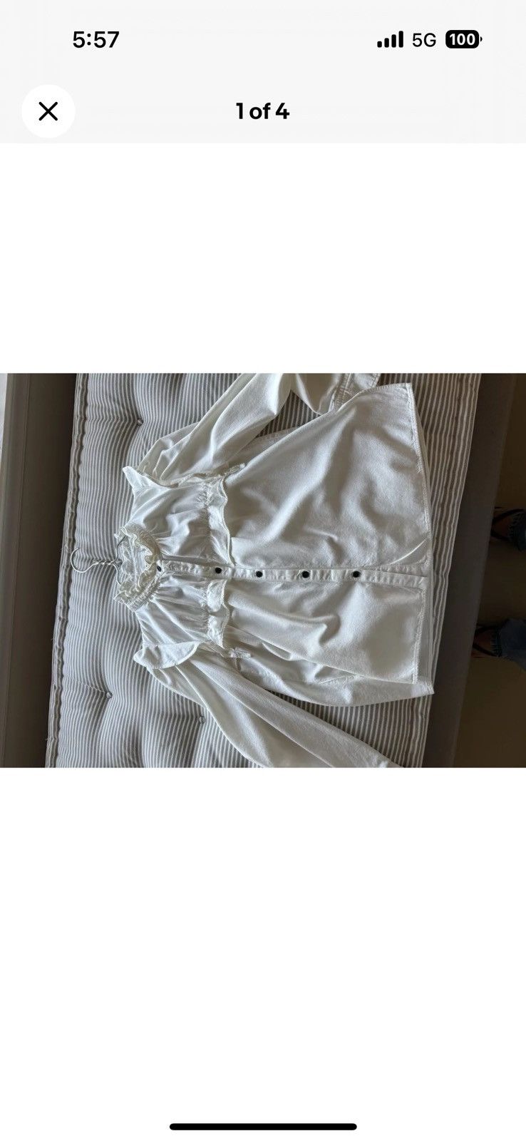 Isabel Marant Etoile Isabel Marant etoile white blouse Size XS / US 0-2 / IT 36-38 - 4 Thumbnail