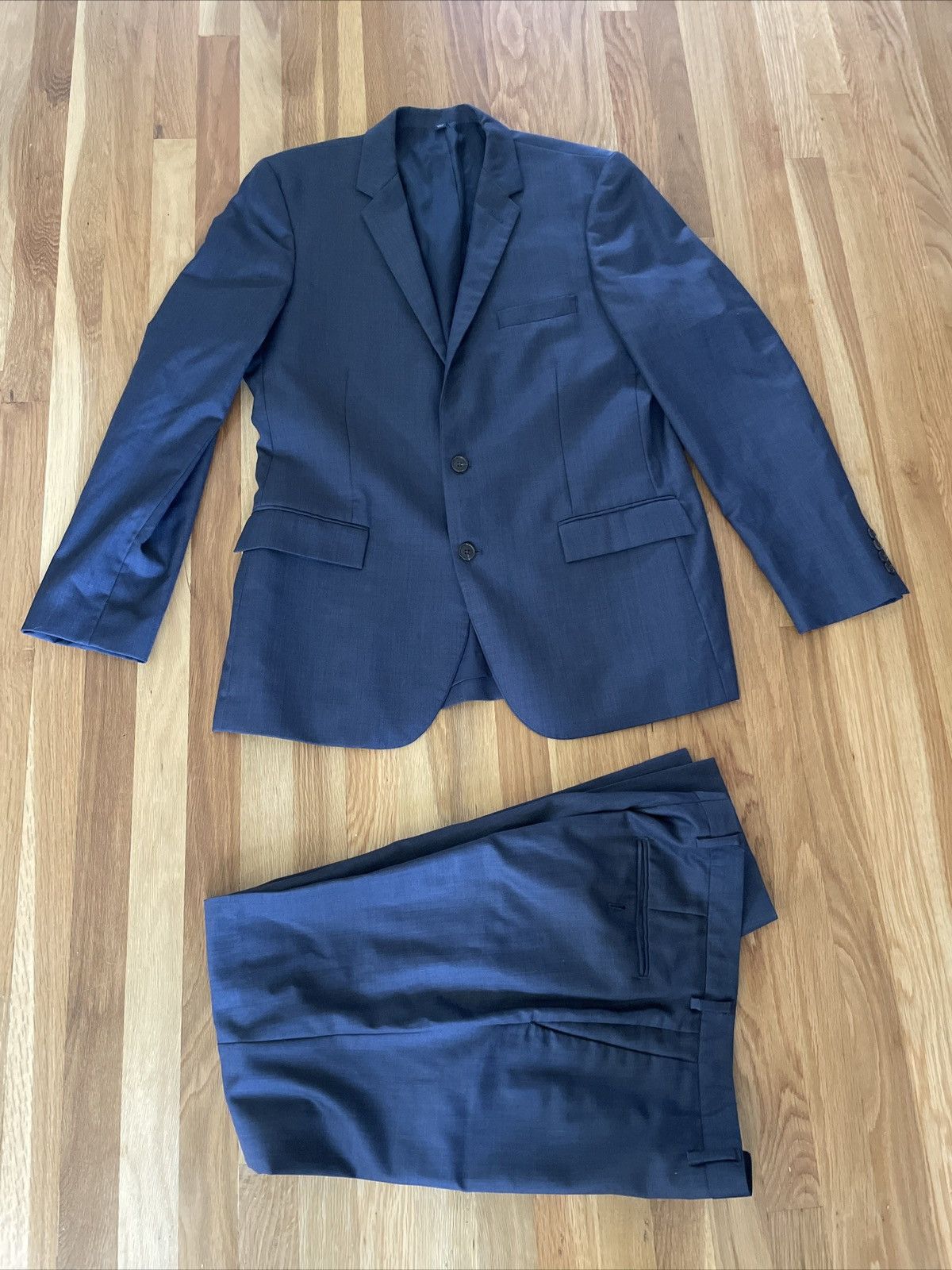 J.Crew J Crew Thompson Fit 44L Blue Suit 35x34 Pants Size 44L - 1 Thumbnail