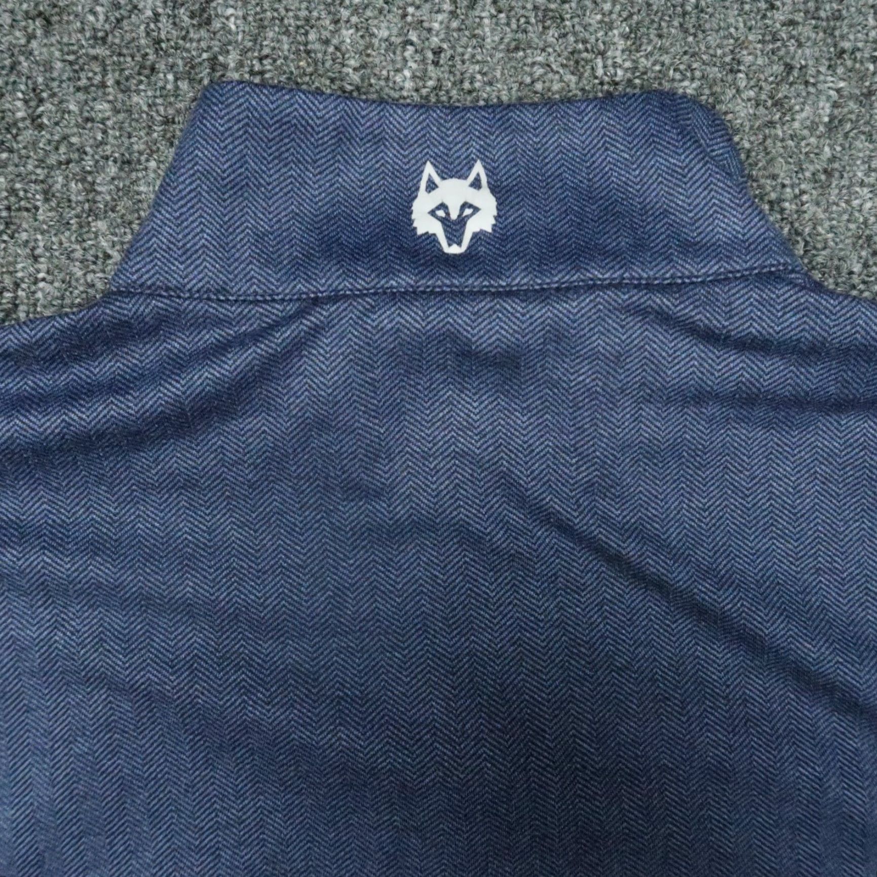 Vintage Greyson Pullover Mens Medium Blue Tate Herringbone Performance Quarter Zip Size US M / EU 48-50 / 2 - 4 Thumbnail