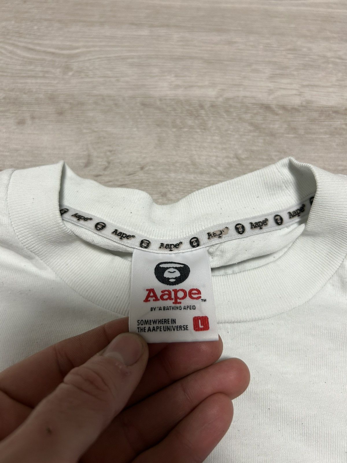 Aape Aape T shirt big logo Monkey by BAPE size L Size US L / EU 52-54 / 3 - 9 Thumbnail