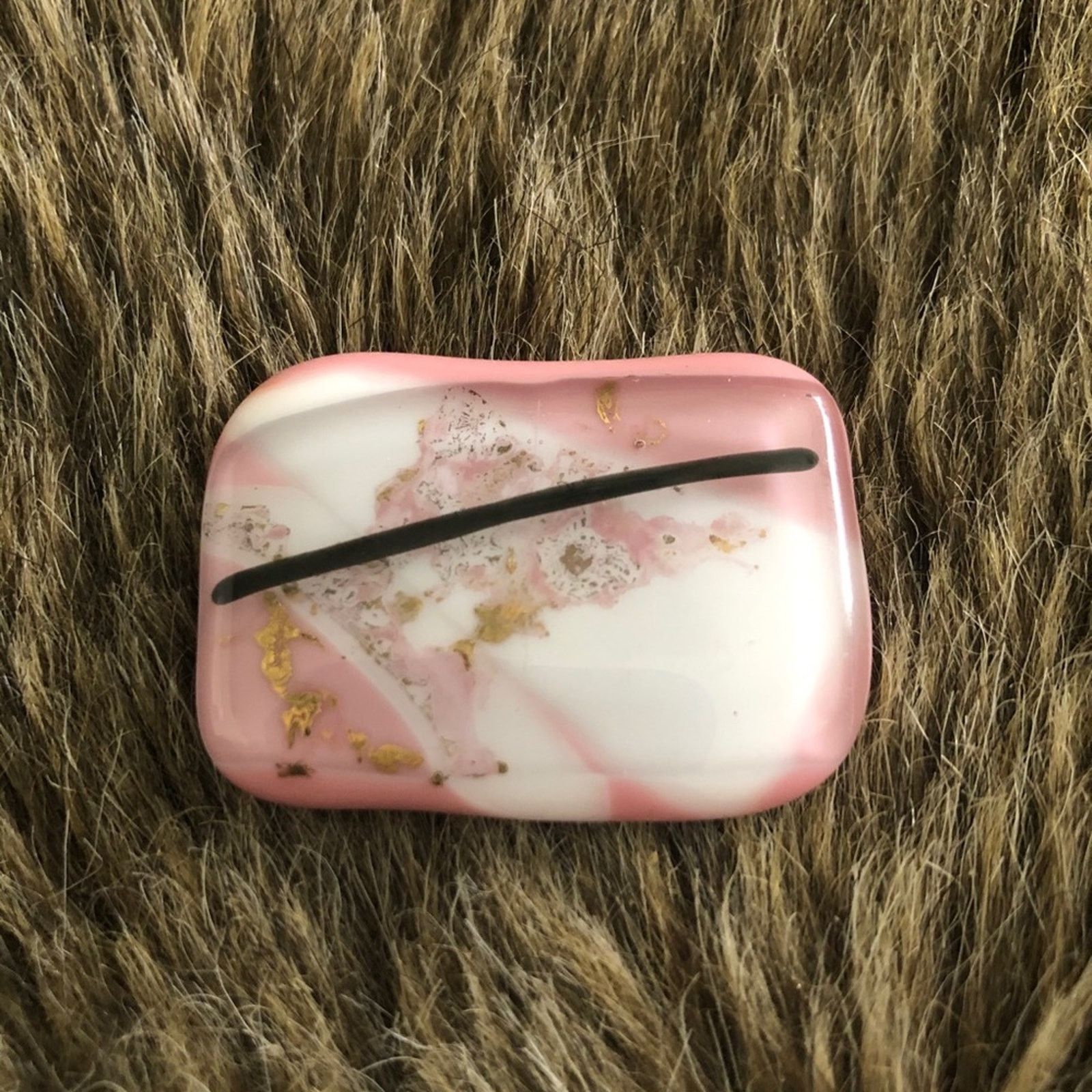 Vintage Vintage handmade gold flake detail brooch pin Size ONE SIZE - 1 Thumbnail