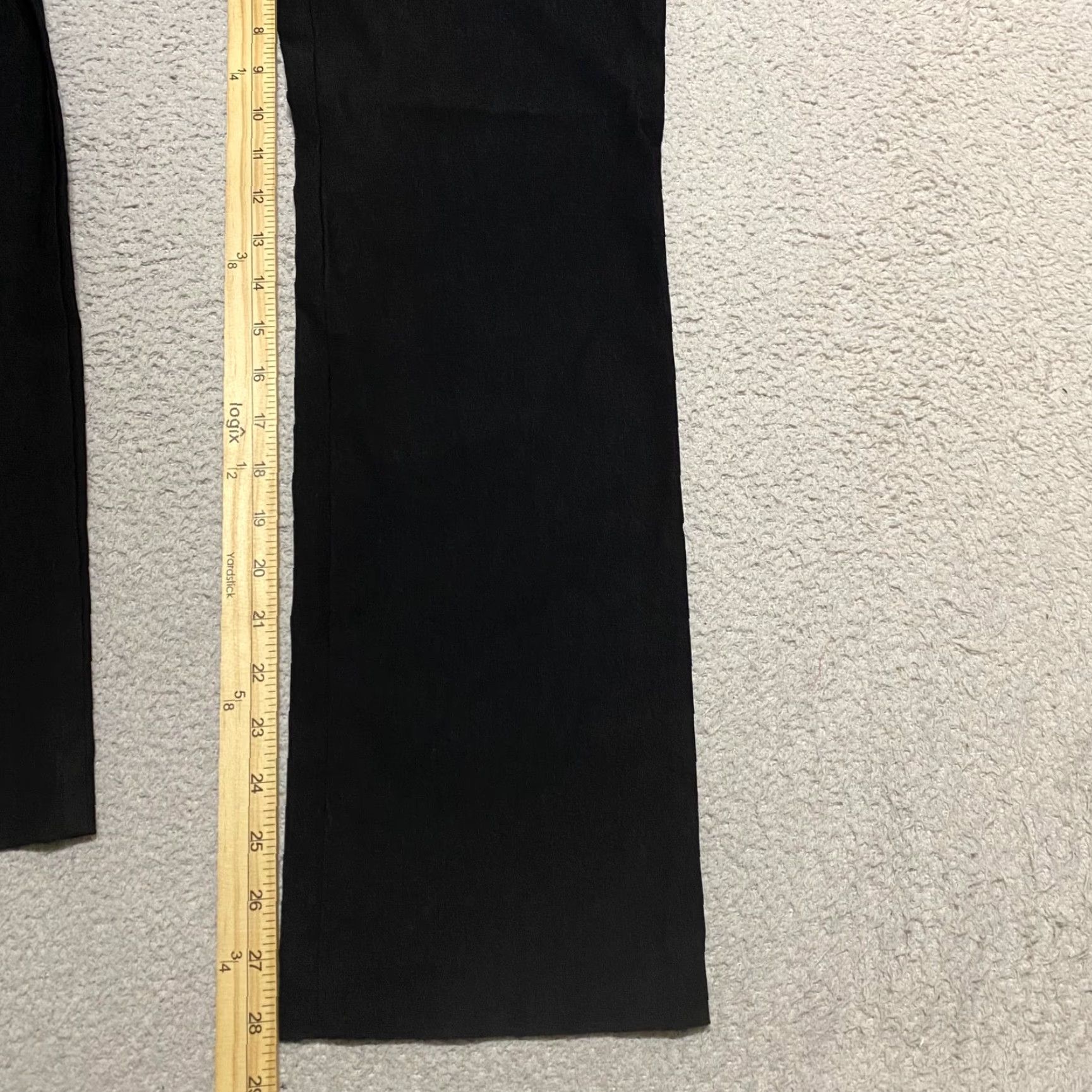 Vintage Chico's Pants Women 4 Black Pull On Straight Front Pockets Stretch Ankle Workwear Office Size 27" / US 4 / IT 40 - 5 Thumbnail