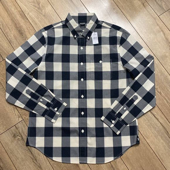 NWT Todd Snyder 100% 2024 linen blue check Button Down Shirt