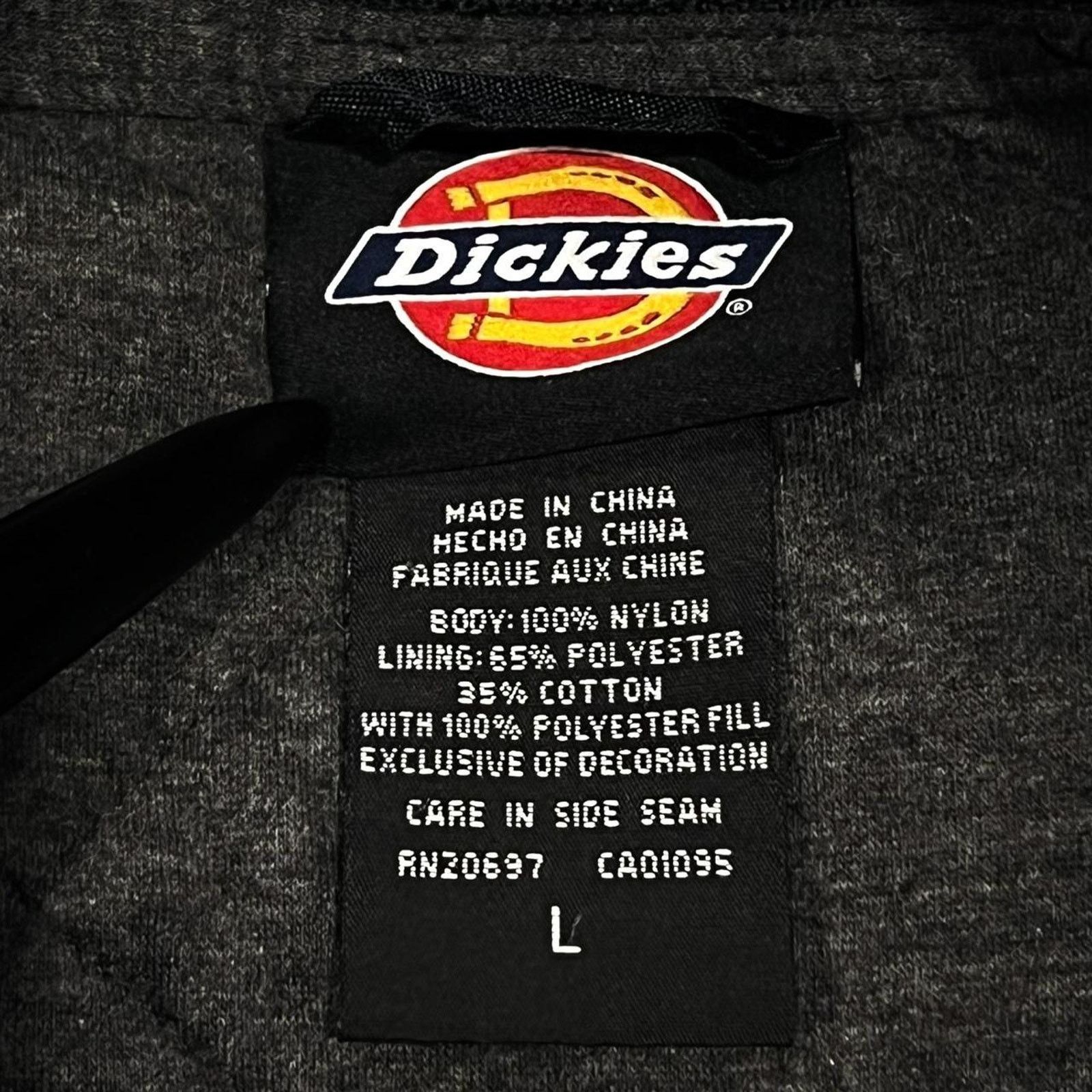 Dickies Dickies Blue Full-Zip Diamond Quilted Puffer Bomber Jacket Size US L / EU 52-54 / 3 - 4 Thumbnail