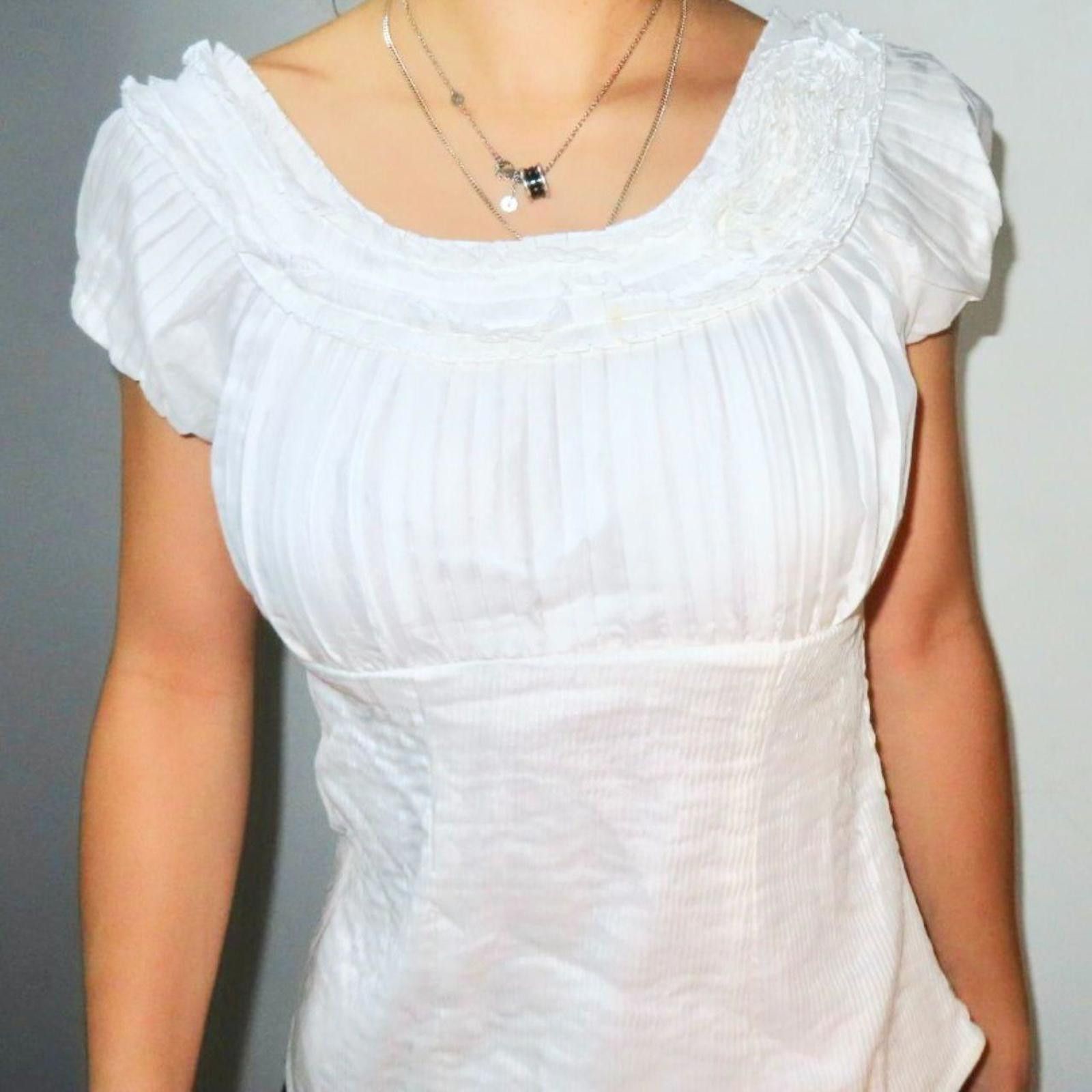 Other Catherine Malandrino white blouse Size XS / US 0-2 / IT 36-38 - 3 Thumbnail