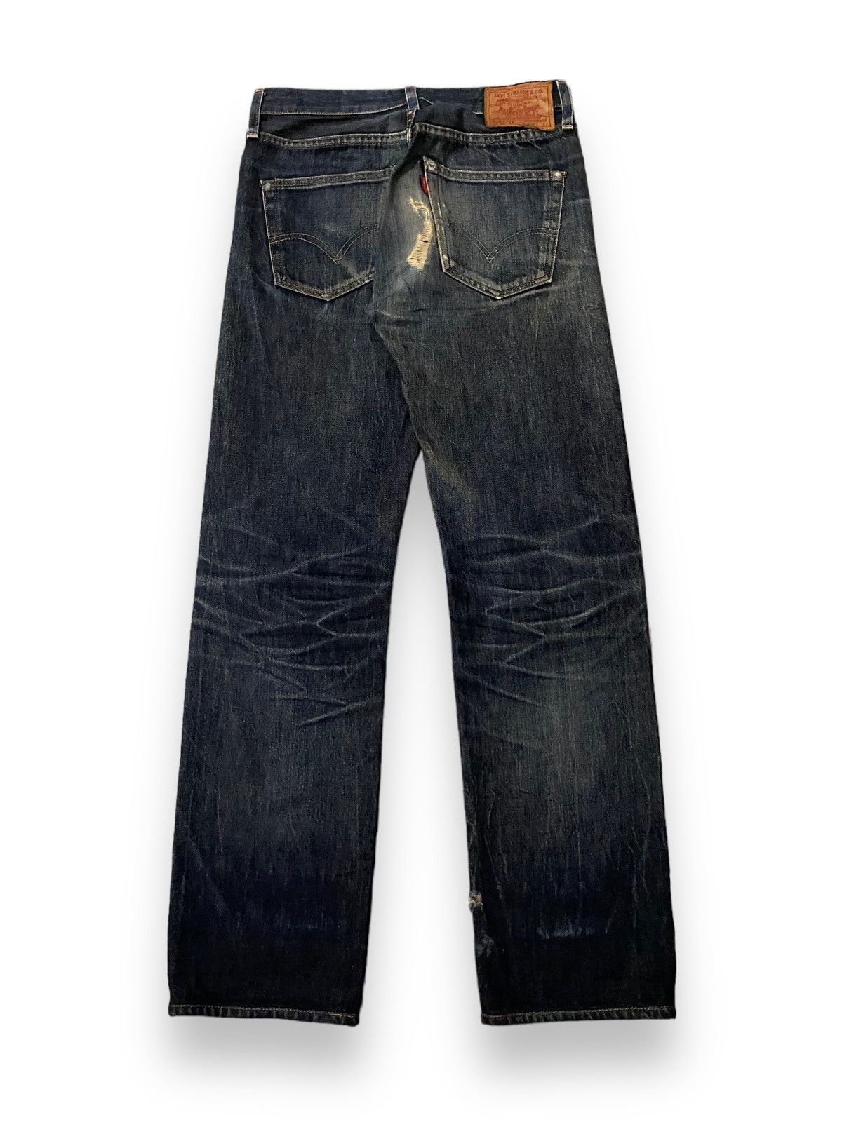 Levis 501 XX Big E Selvedge Whisker Button 401 Washed