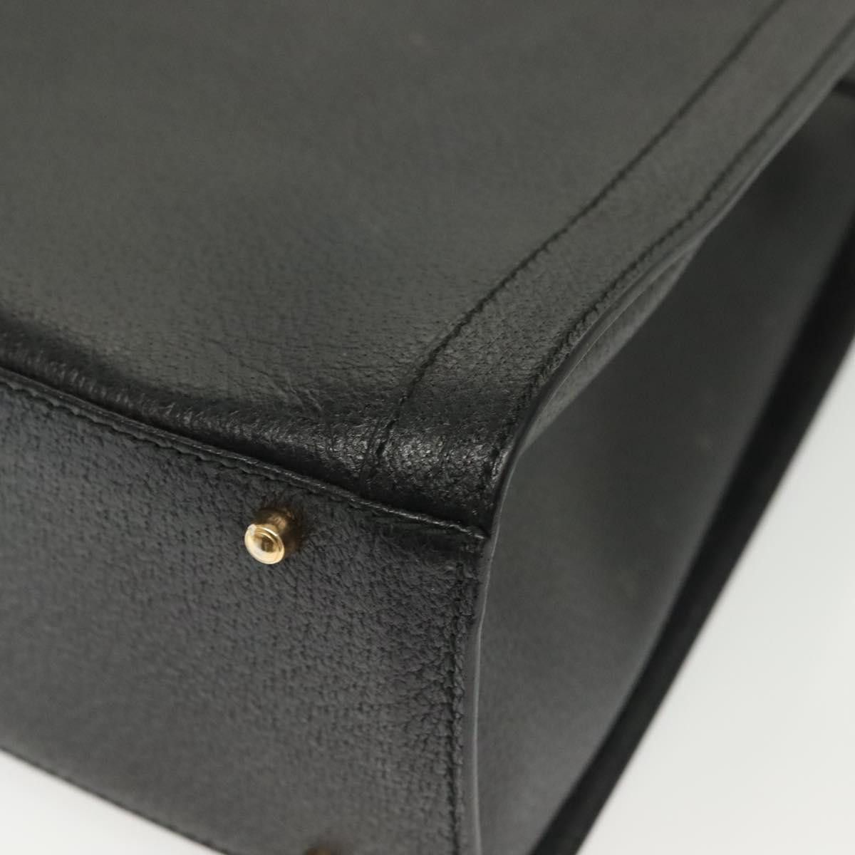 Gucci GUCCI Bamboo Hand Bag Leather Black Gold 002 2122 002 2122 Size ONE SIZE - 12 Thumbnail