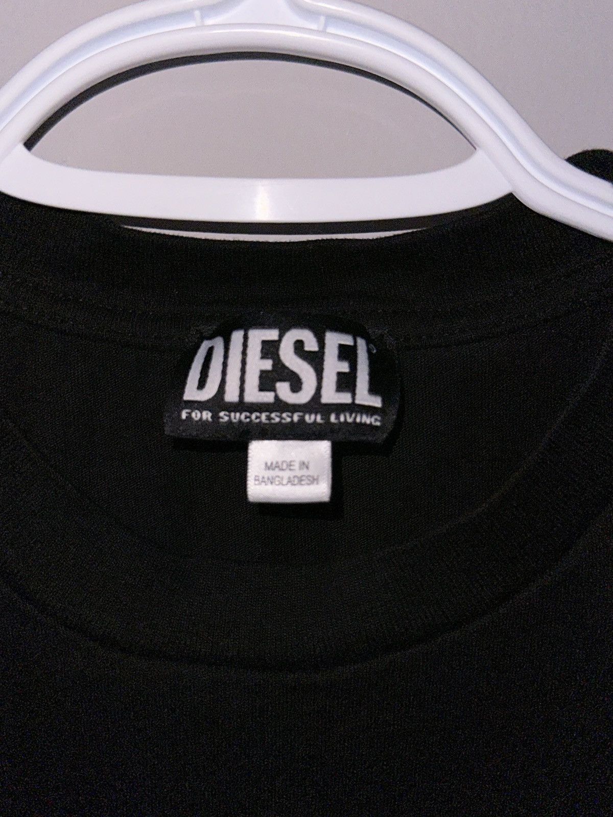 Diesel Diesel Small Logo Tee – Black Size US L / EU 52-54 / 3 - 2 Thumbnail