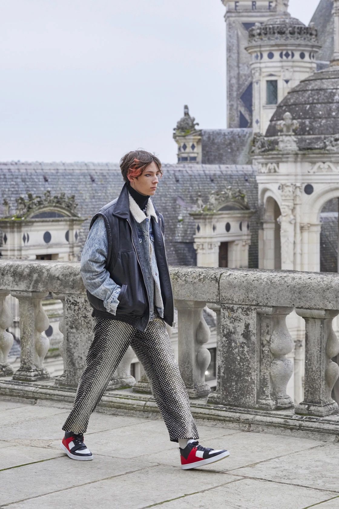 Celine CELINE BY HEDI SLIMANE 21AW SHERPA TRUCKER DENIM JACKET Size US S / EU 44-46 / 1 - 1 Thumbnail