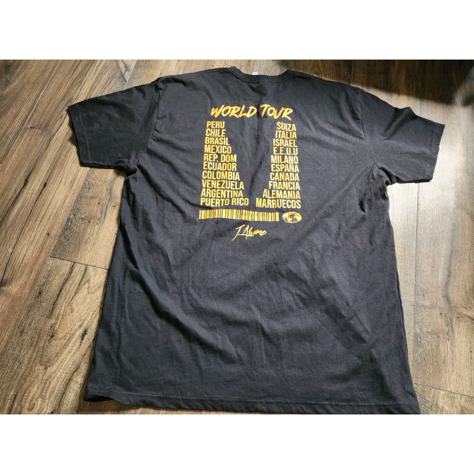 Gildan Vintage Gildan Men's XXL T-Shirt Cash Flow J Alvarez World Tour Logo Concert Casual Size US XXL / EU 58 / 5 - 2 Thumbnail