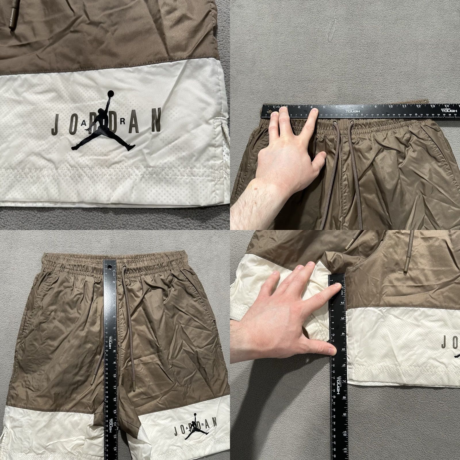 Nike Nike Jordan Essential Woven Shorts Mens Small Brown White GymDV7660-274 GUC Size US 29 - 8 Thumbnail