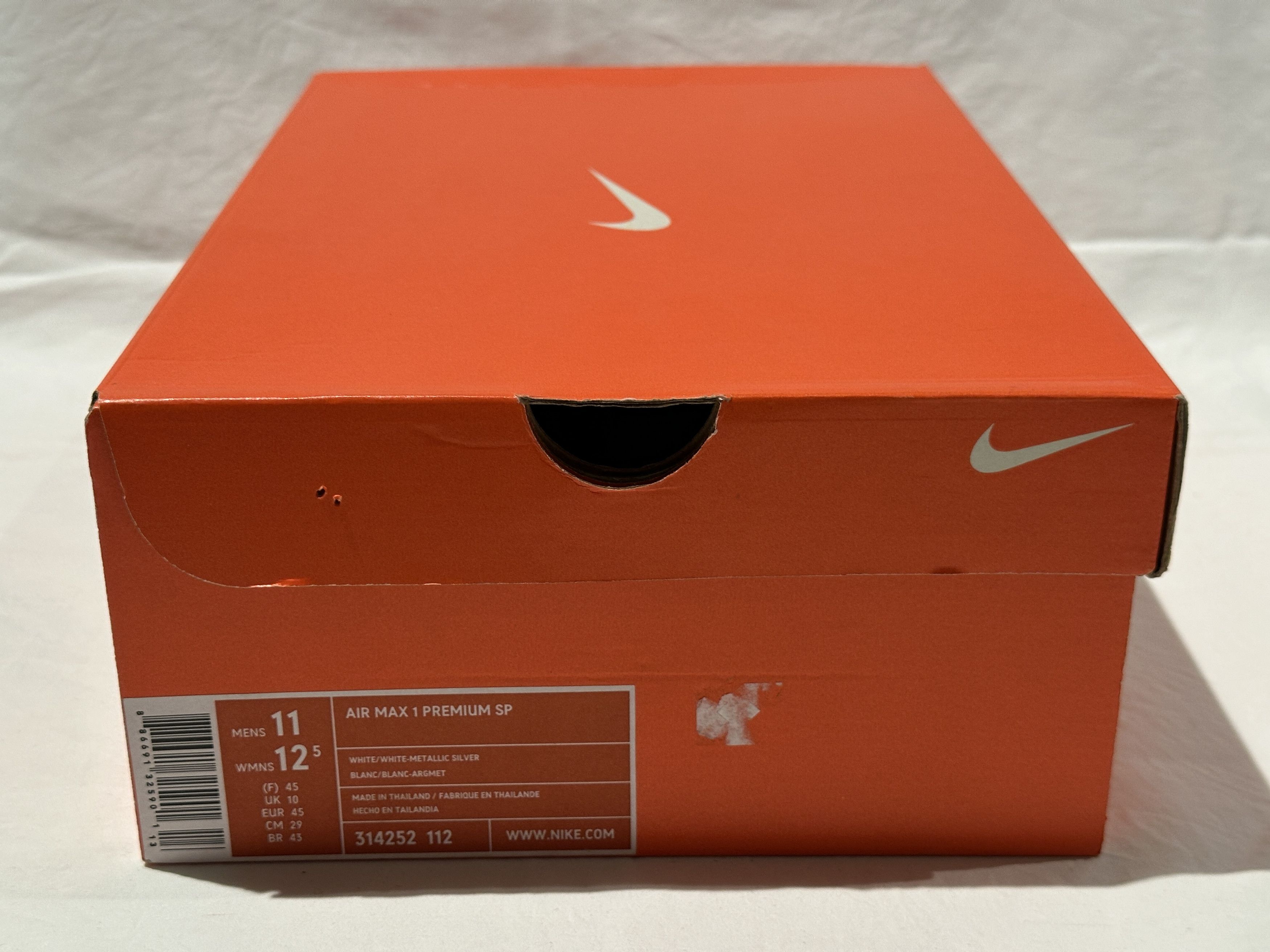 Nike NEW NIKE AIR MAX 1 PREMIUM SP WHITE 'WOVEN LEATHER' SZ 11 Size US 11 / EU 44 - 11 Thumbnail