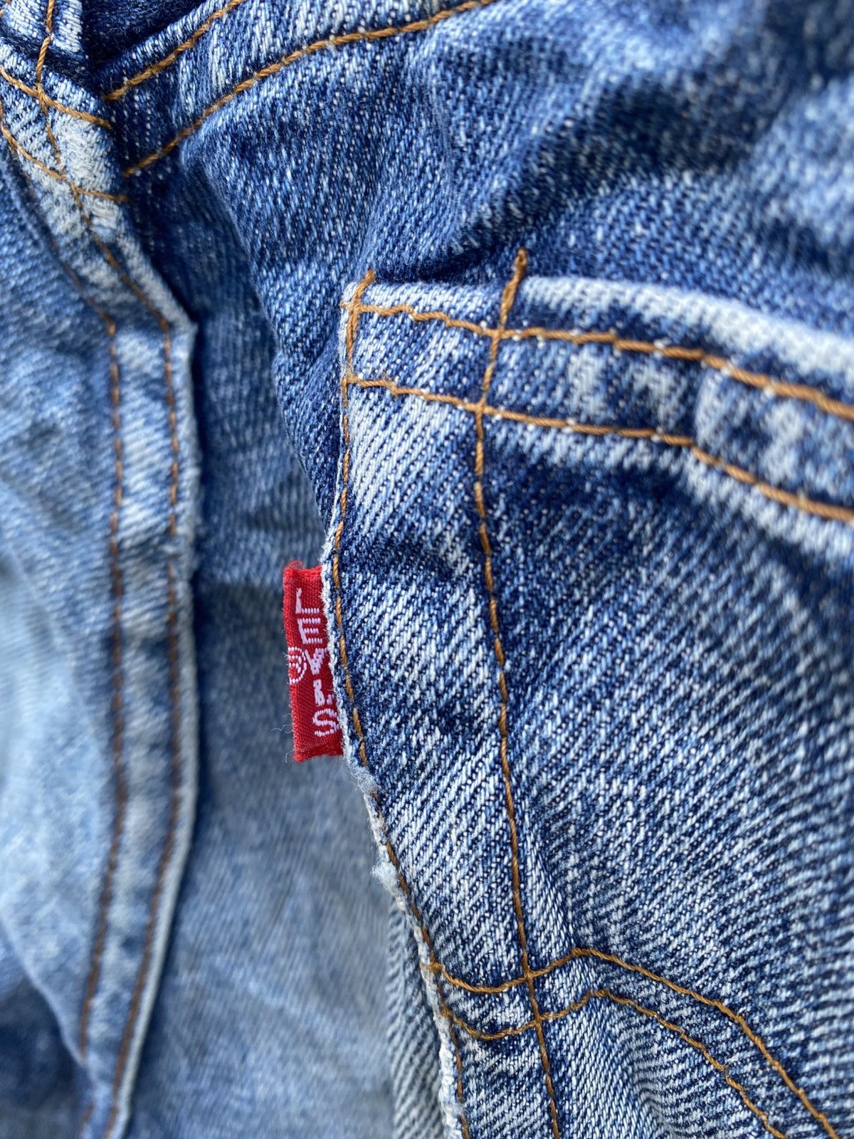 Levi's Vintage Clothing Levi's big E redline distressed japan jeans Size US 30 / EU 46 - 4 Thumbnail