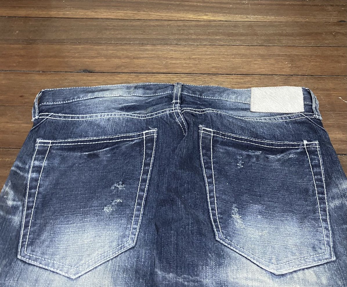 Japanese Brand Rare Design Vintage Brand Urban Craft Distressed Jeans 2000s Size US 35 - 4 Thumbnail