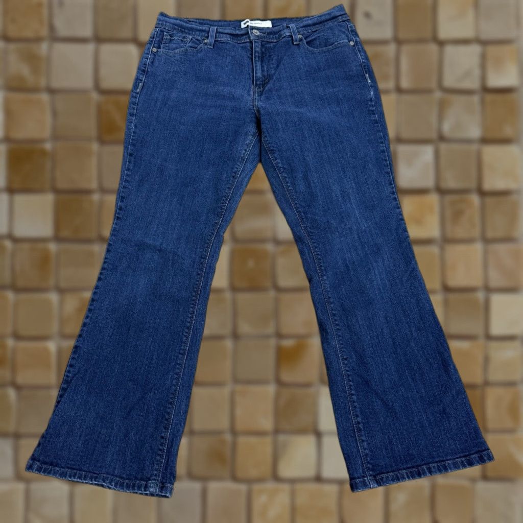 Levi's Levi's Jeans Bootcut Women 14S Regular 29in Blue Dark Stretch Denim Flap Pocket Size 36" / US 14 / IT 50 - 1 Thumbnail
