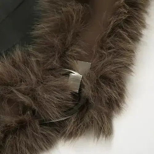Other Yukiko x Akira 85 Cm Faux Fur Patchwork Pu Leather Belt Size ONE SIZE - 7 Thumbnail