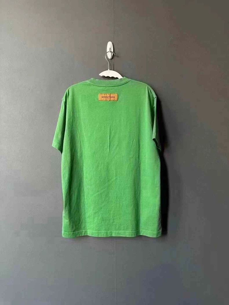 Louis Vuitton Louis Vuitton Green embossed logo short sleeve 2501-Nextarr Size US M / EU 48-50 / 2 - 2 Thumbnail