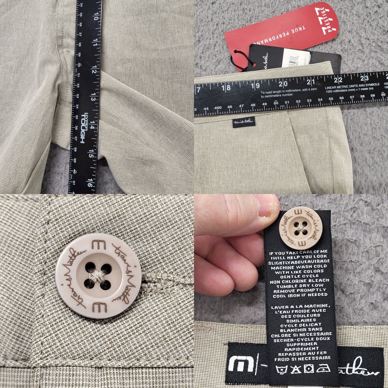 TravisMathew Travis Mathew Beck Shorts Men’s 42 Golf Chino Tan Be ck? Size US 42 / EU 58 - 8 Thumbnail
