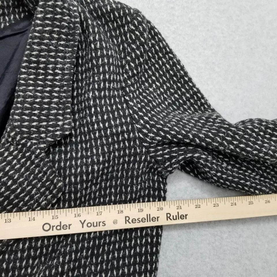 Other Miss New Yorker Coat Womens Large Black Wool Blend Pockets Size L / US 10 / IT 46 - 8 Thumbnail