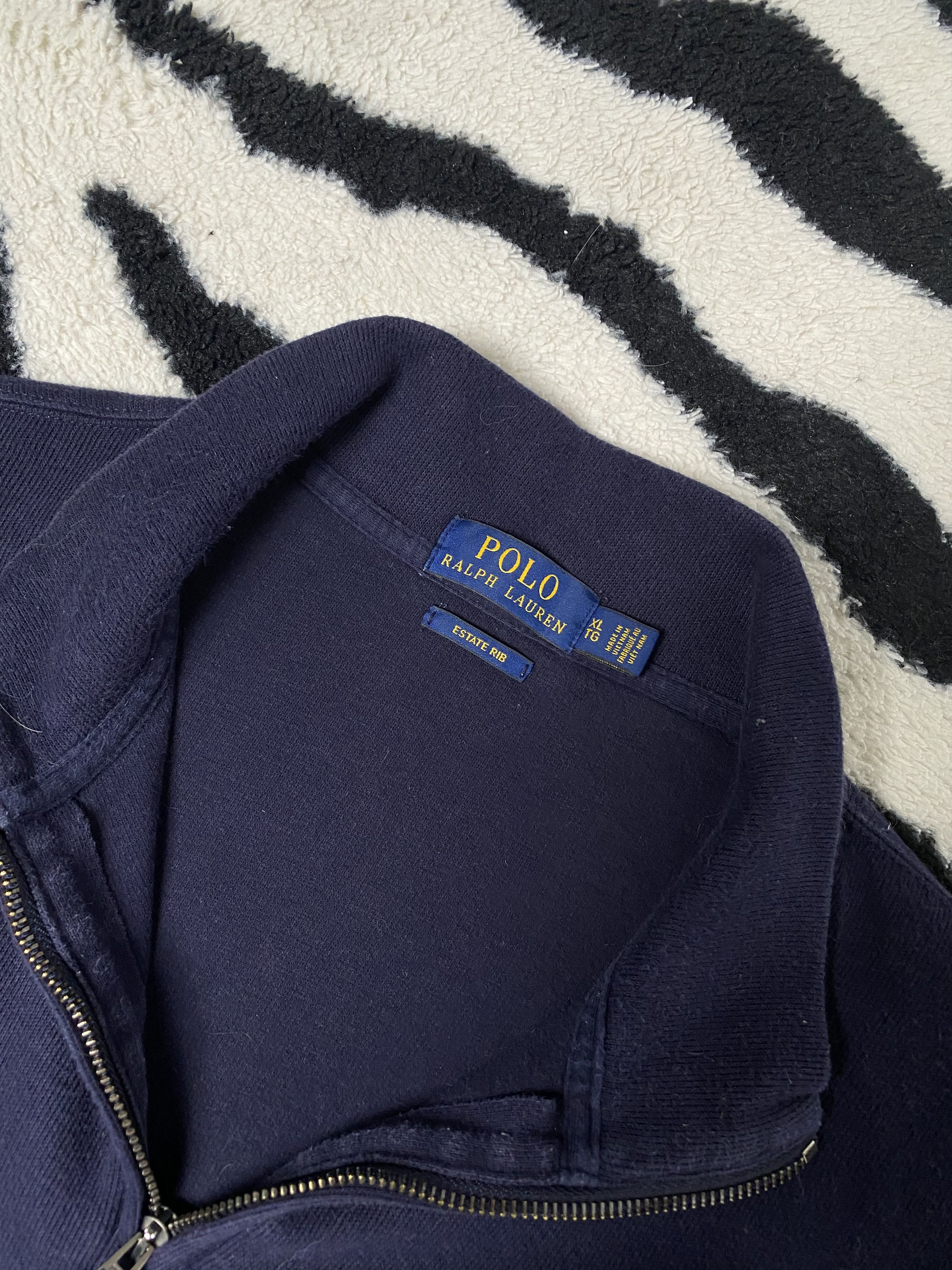 Polo Ralph Lauren × Ralph Lauren × Vintage Vintage zip up sweatshirt Size US XL / EU 56 / 4 - 4 Thumbnail