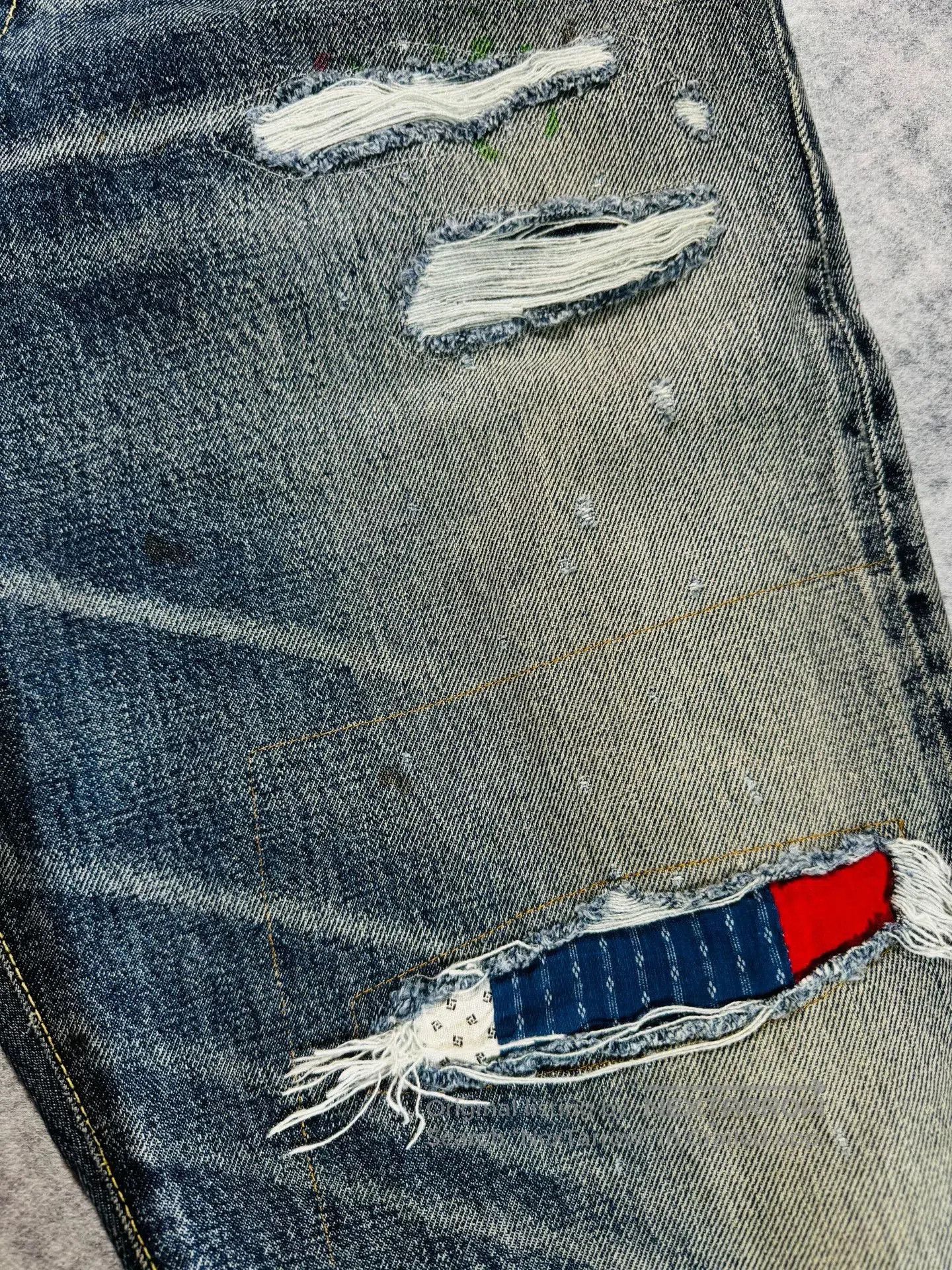 Visvim visvim journeyman tacked crash denim pants. Size US 27 - 3 Thumbnail