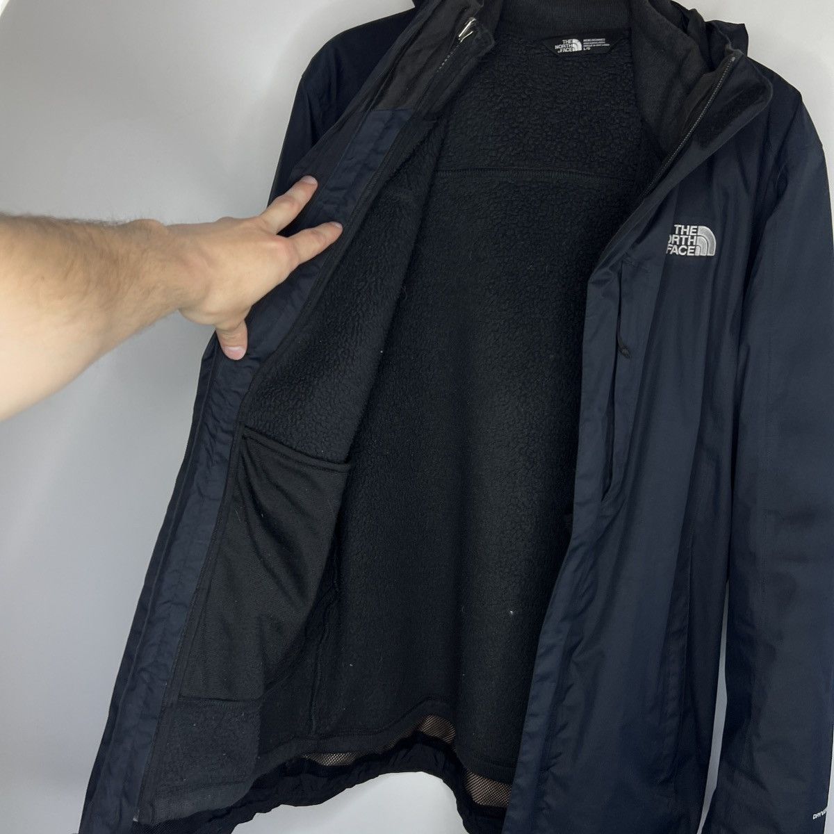 The North Face × Vintage THE NORTH Face 3in1 Jacket Black Vintage Y2k Style Size US L / EU 52-54 / 3 - 2 Thumbnail