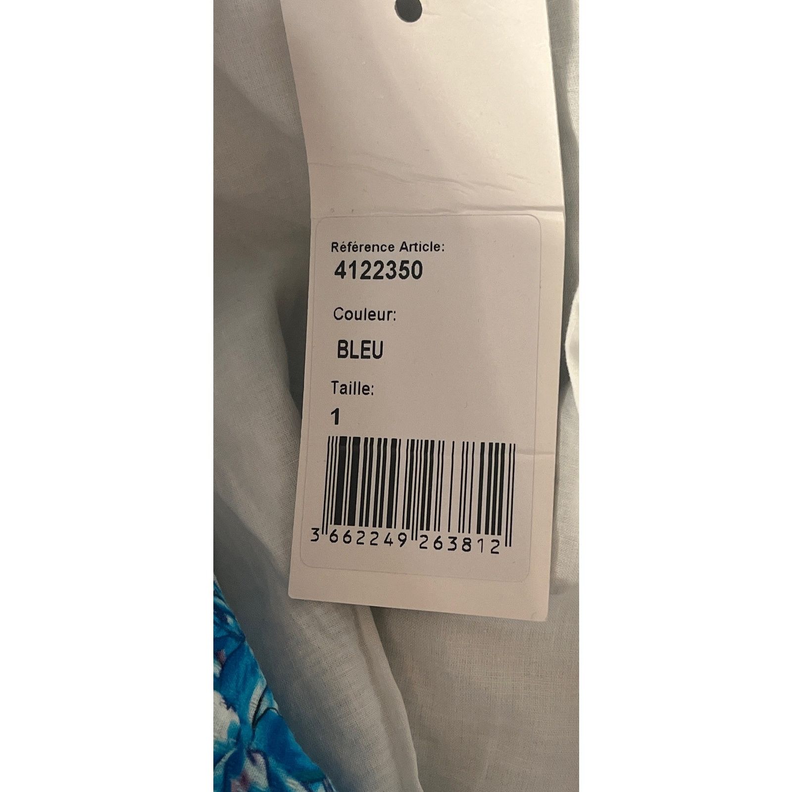 See U Soon Blue Floral Linen Blend Jacket - Size: 1