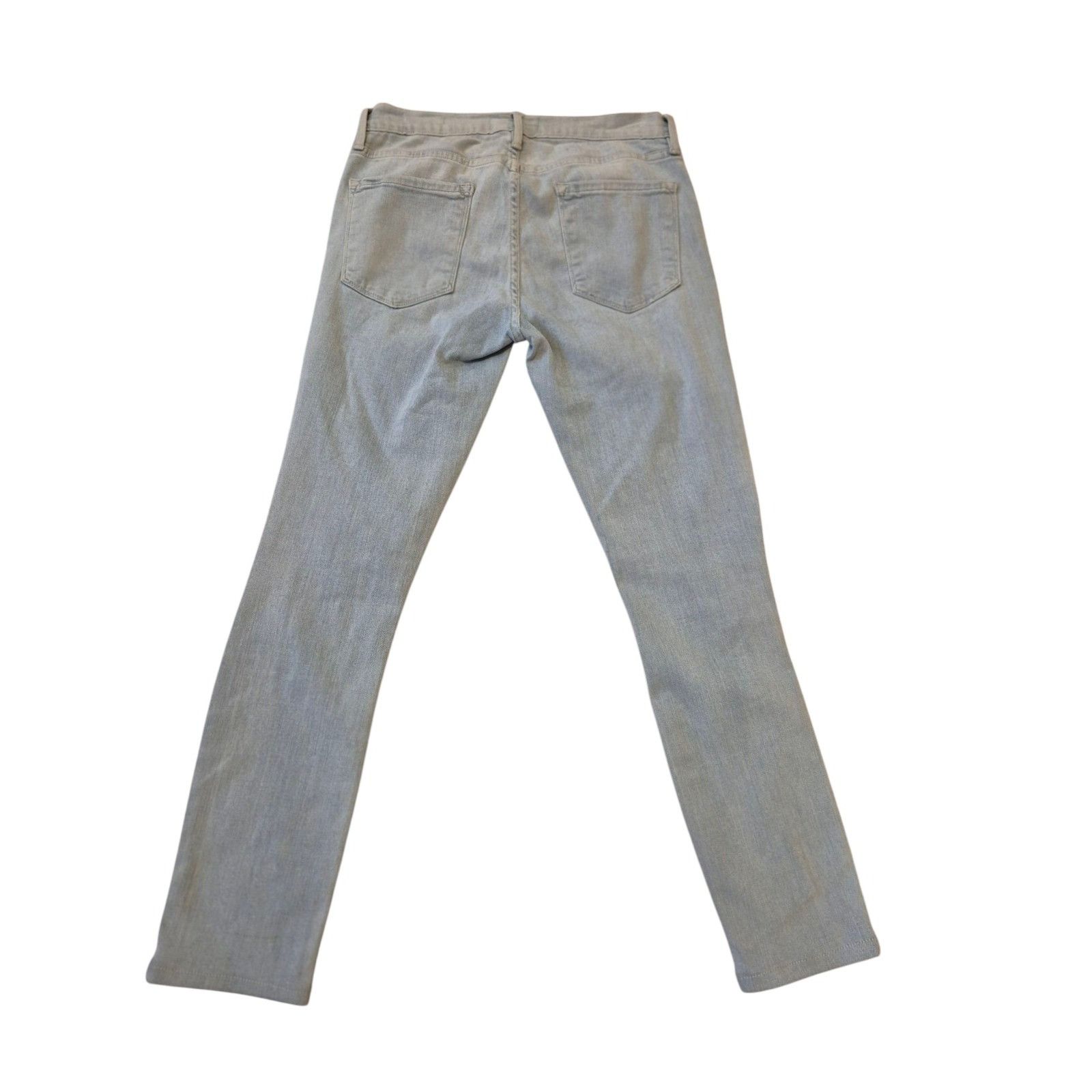 Frame FRAME le Skinny de Jeanne Distressed Light Wash Jeans Stretc Size 29" - 2 Thumbnail