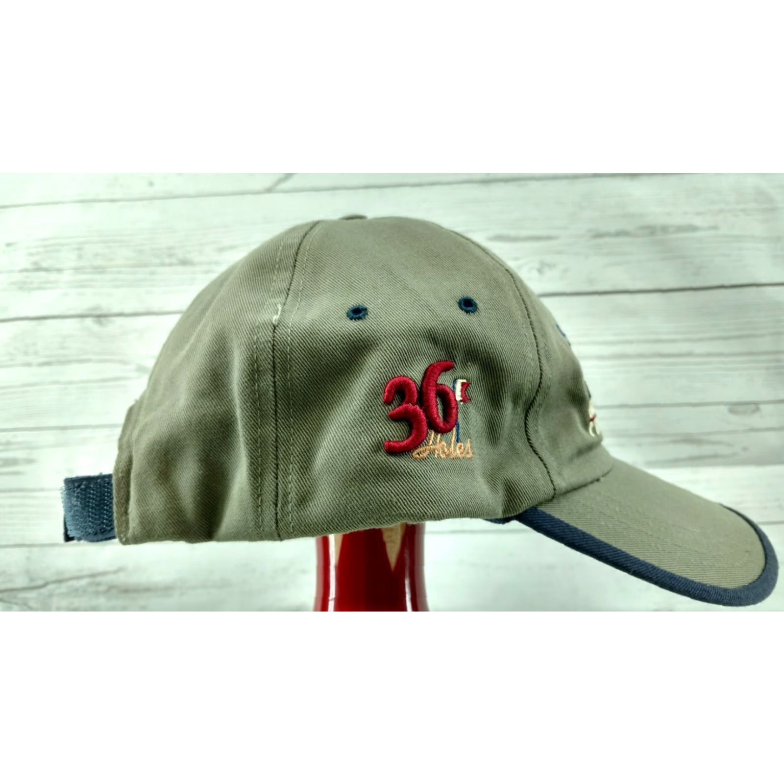 Vintage Legends Club Roper's Knob Iron Horse Hat Cap Golf 36 Holes Adjustable Strapback Green Size ONE SIZE - 6 Thumbnail