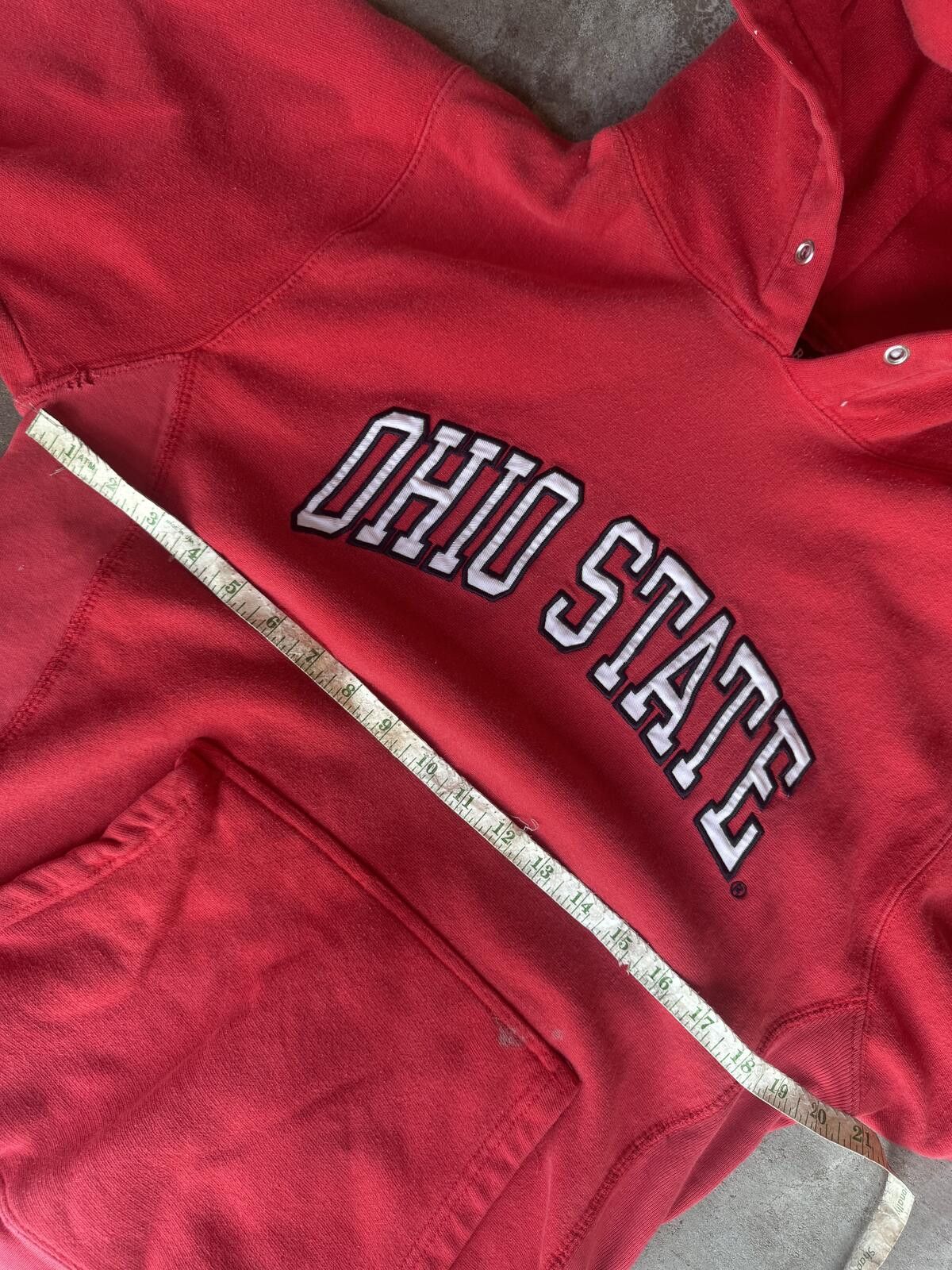 Steve And Barrys Vintage90s Ohio State Light Thrashed Hoodie Paint Splatter S Size US S / EU 44-46 / 1 - 5 Thumbnail