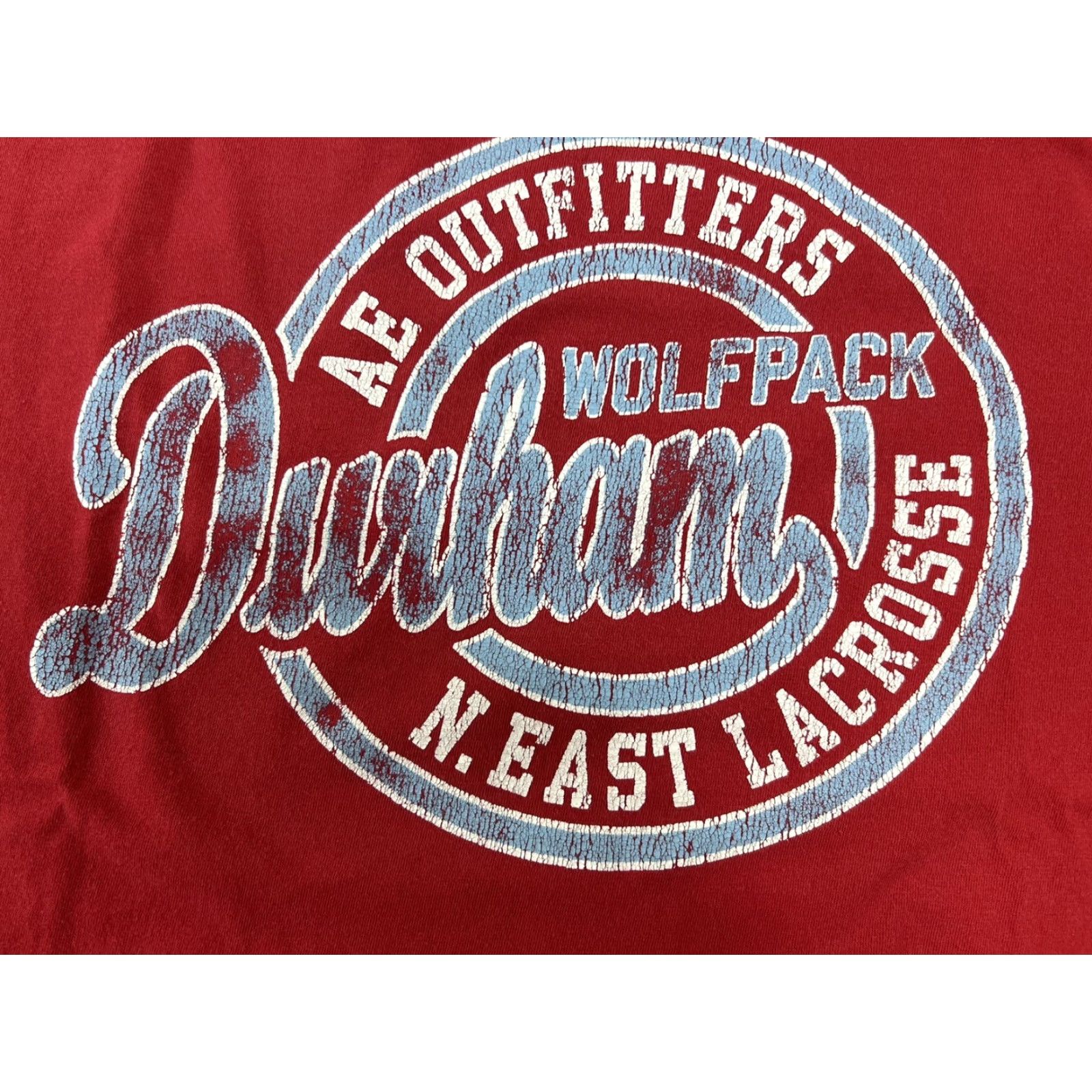 American Eagle Outfitters VINTAGE American Eagle Outfitters Durham Wolfpack Lacrosse Red T Shirt Mens L Red Wolfpack Lacrosse T-Shirt 90s? Size US L / EU 52-54 / 3 - 4 Thumbnail