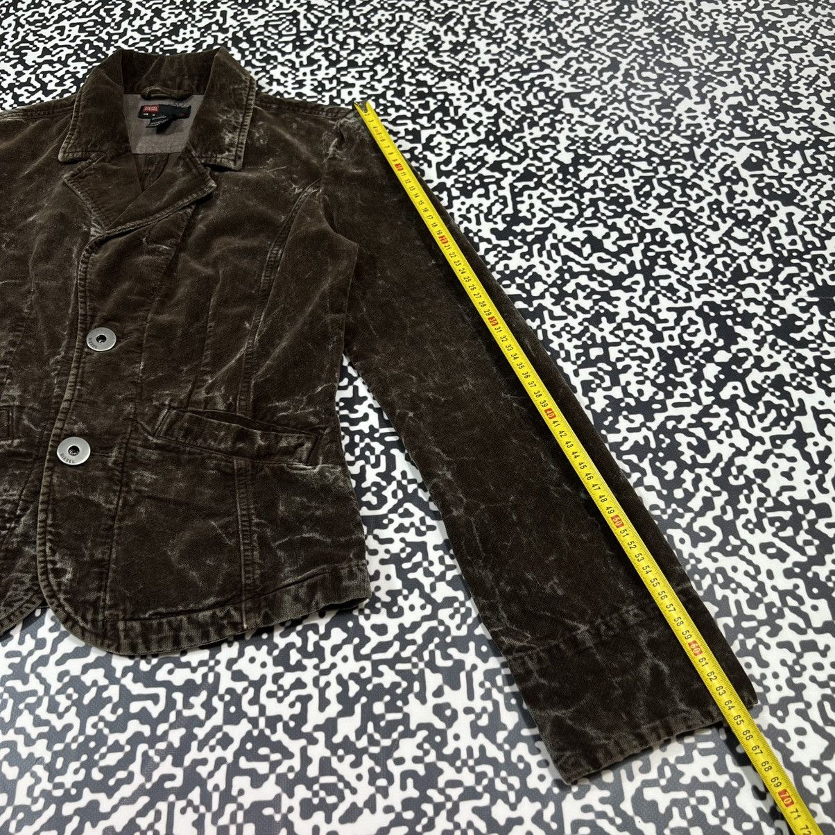 Diesel Vintage Y2K Diesel Corduroy Blazer Casual Retro 90s Style Size M / US 6-8 / IT 42-44 - 21 Thumbnail