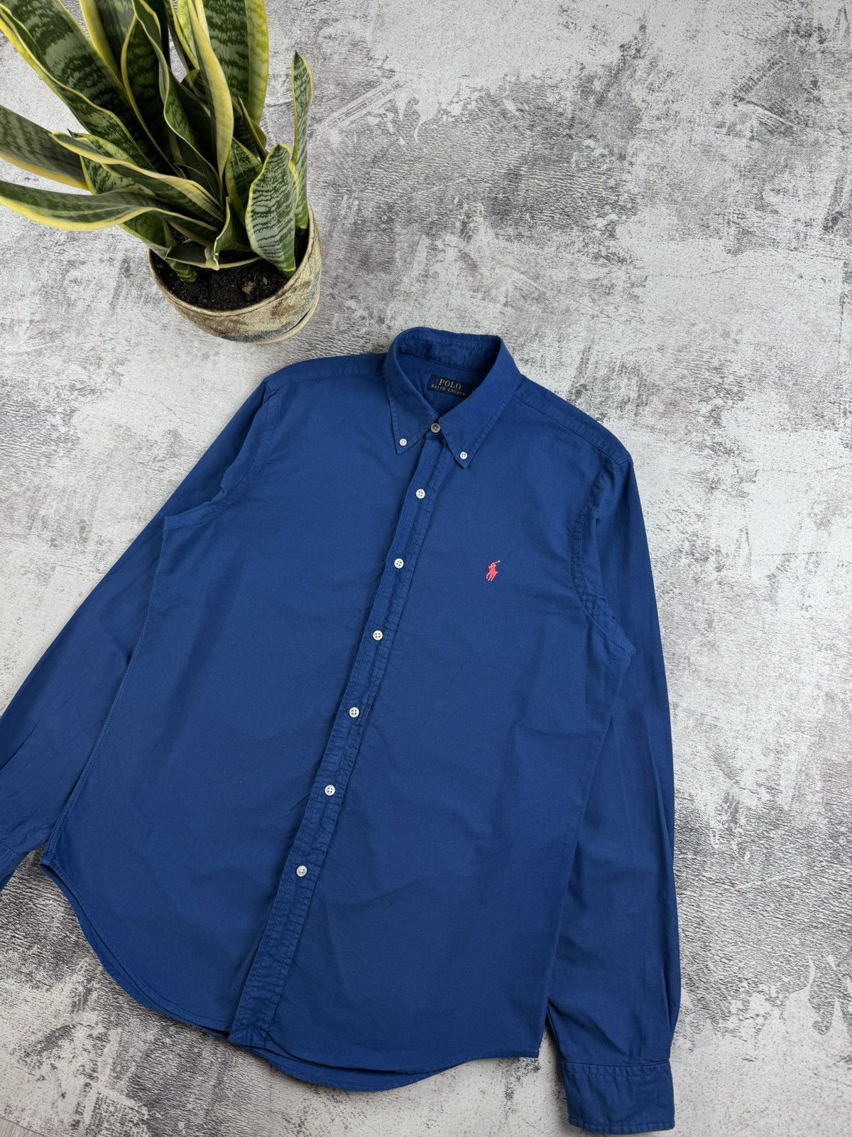 Polo Ralph Lauren Polo Ralph Lauren Basic 90S Longsleeve Luxury Button Shirt Size US M / EU 48-50 / 2 - 3 Thumbnail