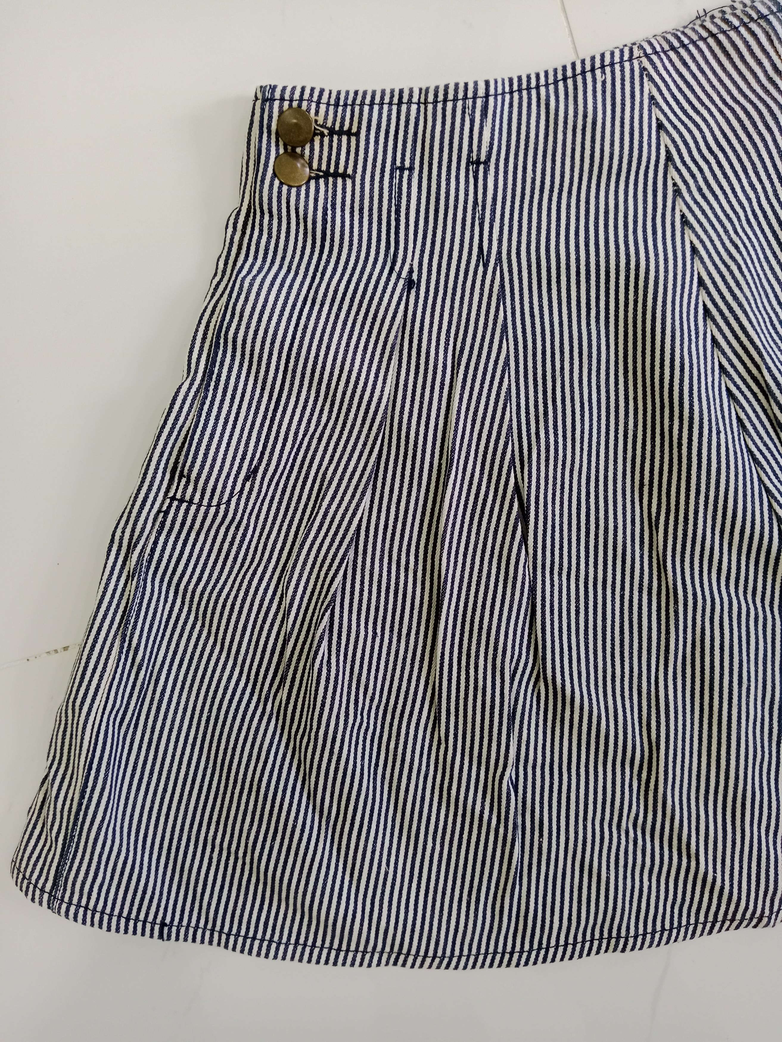 Japanese Brand Vintage Coquette Hickory Mini Skirts Japanese Brand Size 27" / US 4 / IT 40 - 7 Thumbnail