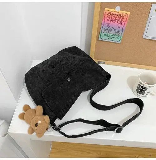Japanese Brand Masaki x Asada Y2k corduroy messenger bag shoulder bag Size ONE SIZE - 4 Thumbnail