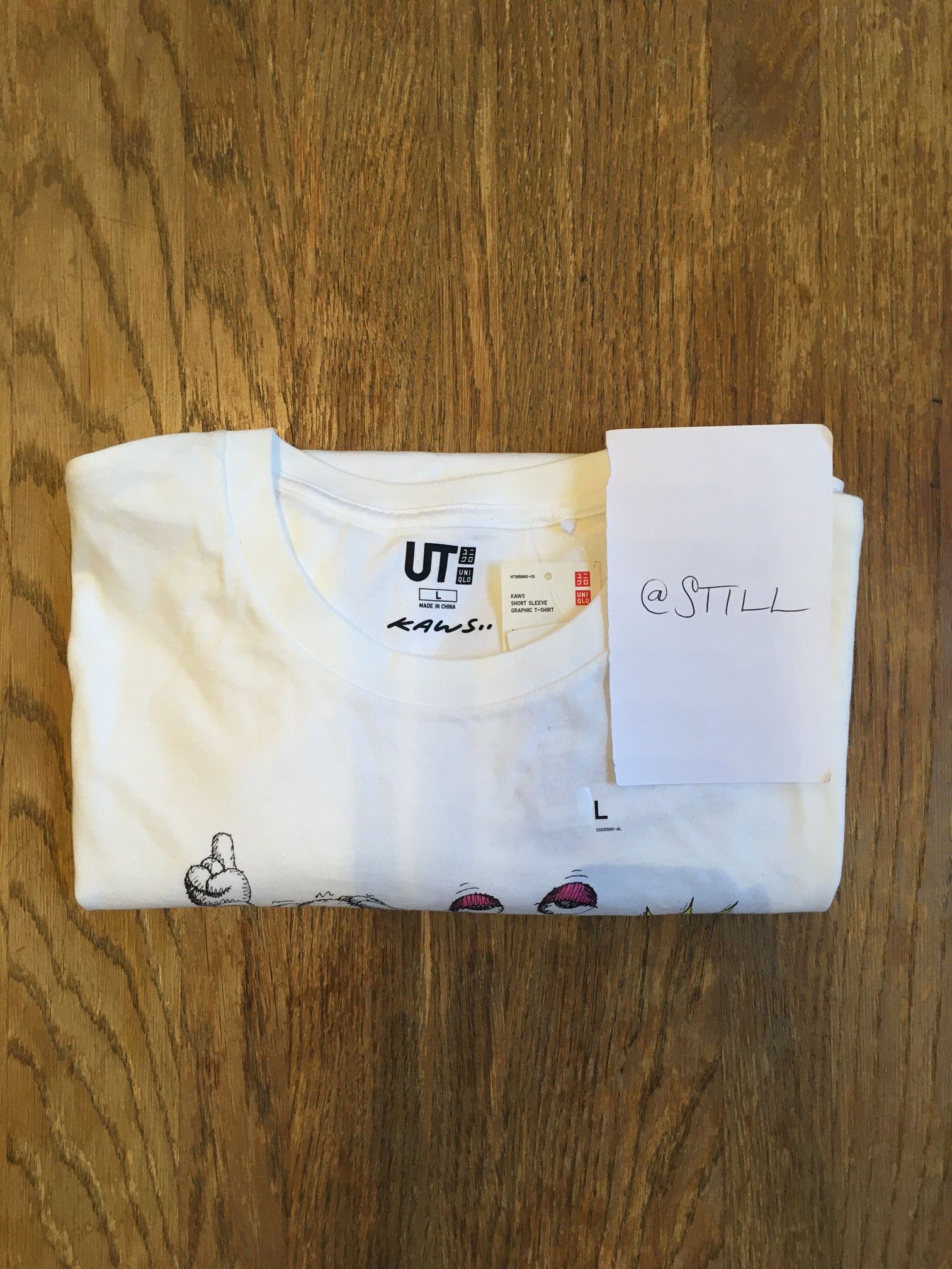 Kaws × Uniqlo KAWS Uniqlo Logo Print T-Shirt Size US L / EU 52-54 / 3 - 8 Thumbnail