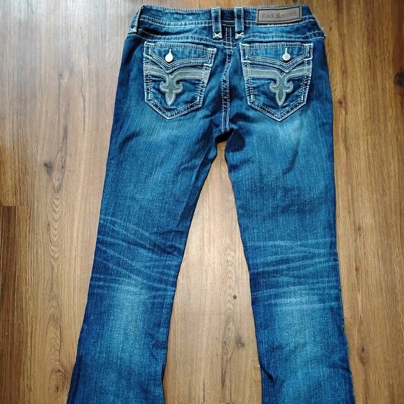 Other Vintage Y2K Rock Revival Eldora Boot Cut Denim Blue Jeans Size 29" - 8 Thumbnail