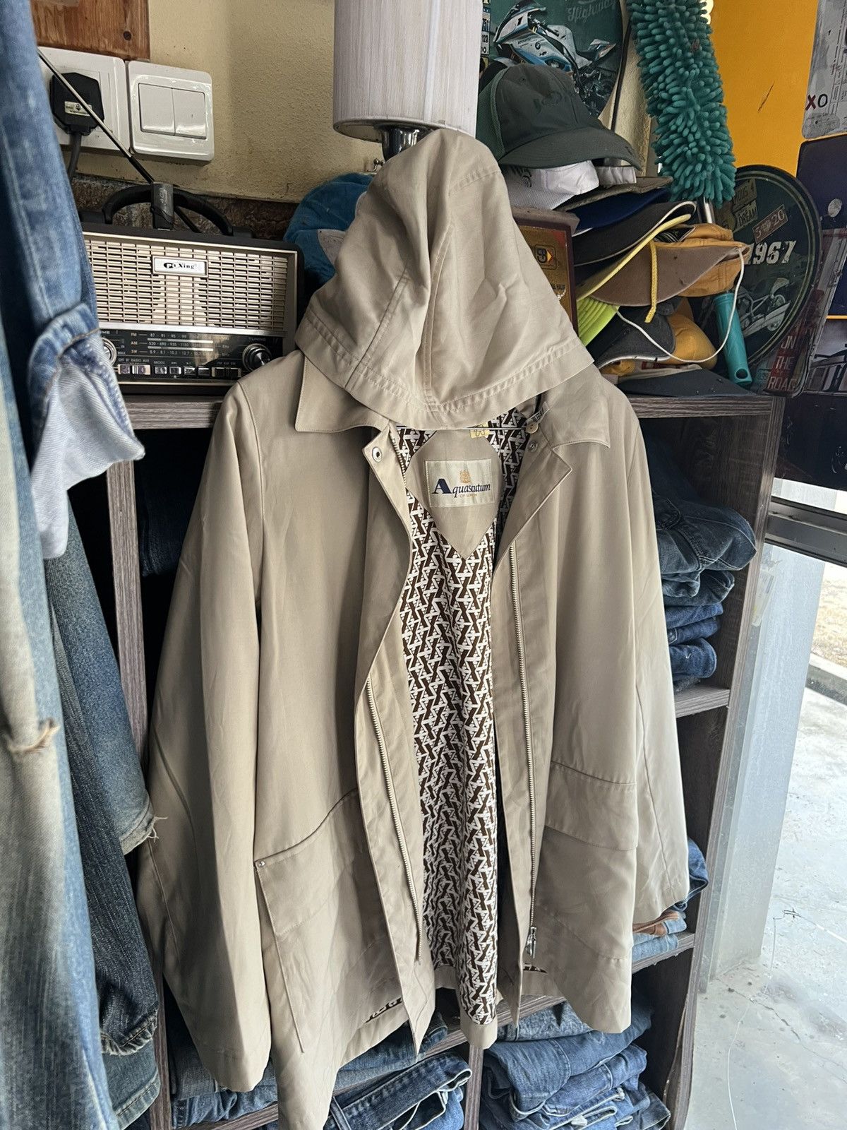 Aquascutum 🔥Vintage Aquascutum Made in Japan Zipper Jacket Hoodie Size L / US 10 / IT 46 - 9 Thumbnail