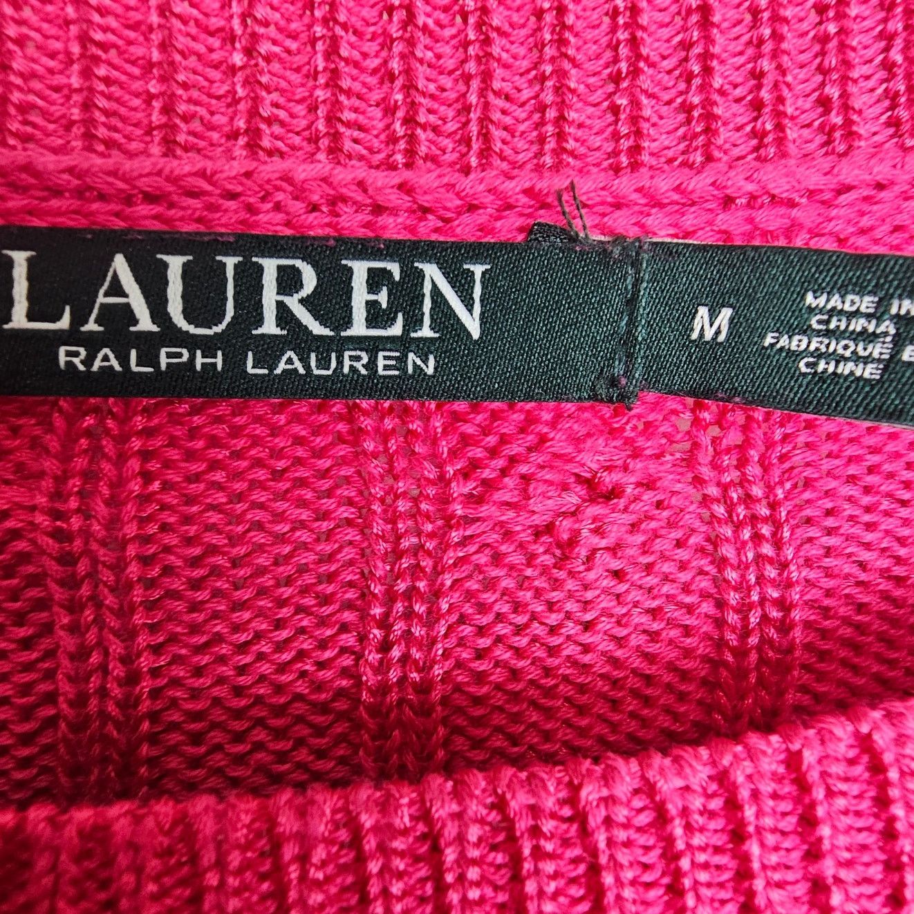 Lauren Ralph Lauren Lauren Ralph Lauren Womens Cable Knit Sweater Size M Preppy Size M / US 6-8 / IT 42-44 - 6 Thumbnail