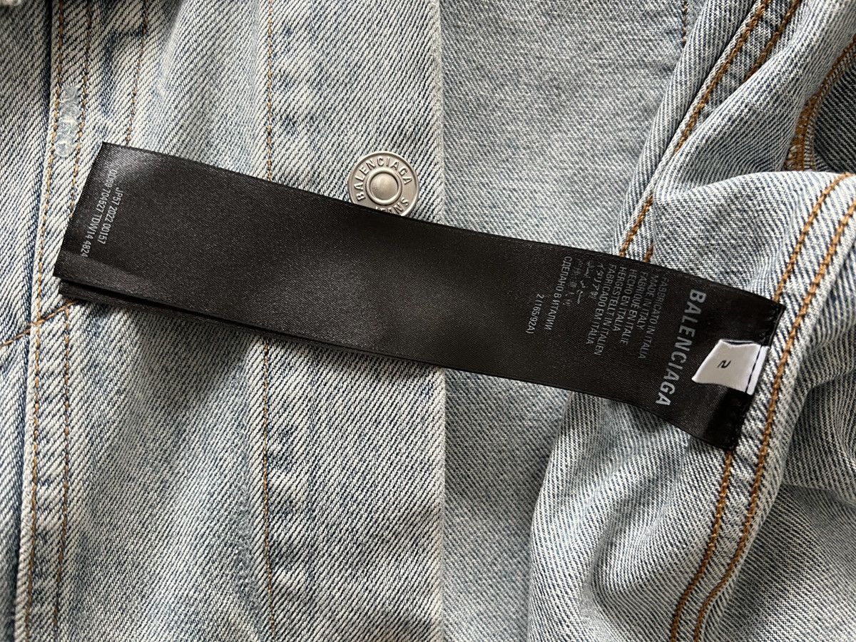Balenciaga Lost Tape Reconstructed Raw Hem Denim Jacket - 2 Size US L / EU 52-54 / 3 - 9 Thumbnail