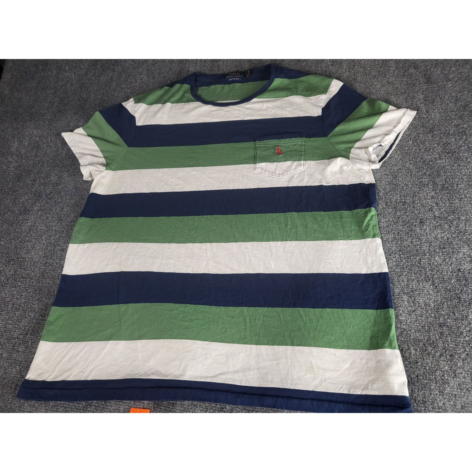 Polo Ralph Lauren Polo Ralph Lauren Striped Tshirt Men Sz XL Rare Chief Keef Y Size US XL / EU 56 / 4 - 1 Thumbnail