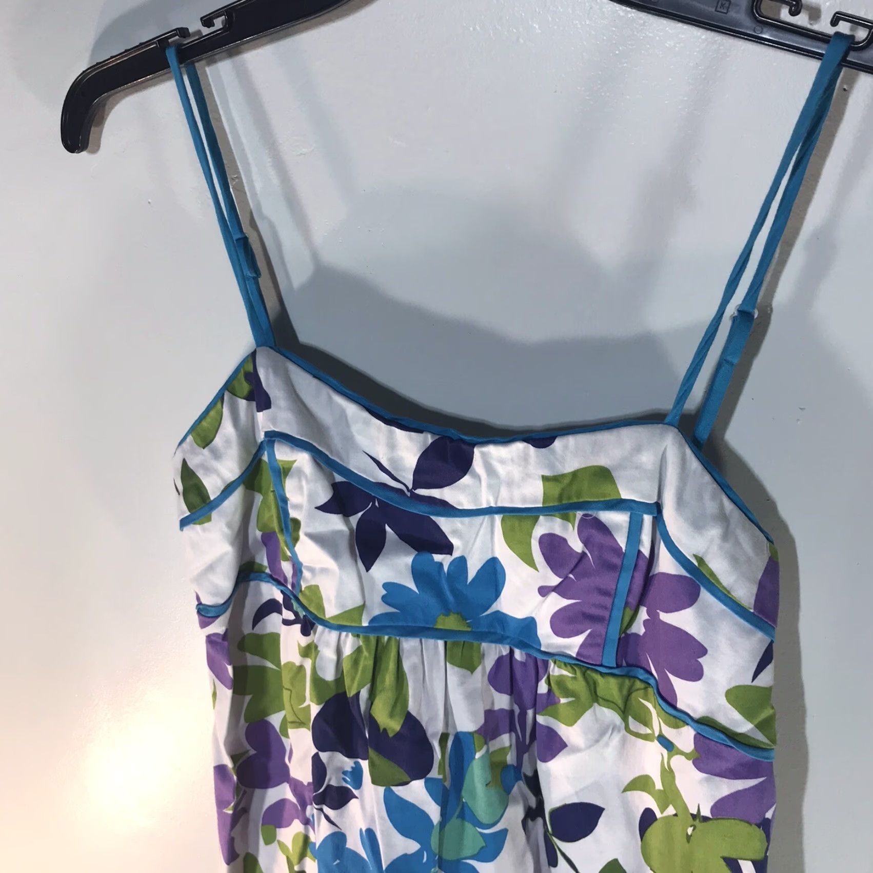 Paige Alyn Paige Floral Fit & Flare Dress Womens Size 11/12 Multicolor Short Strappy Sweetheart Neck Size L / US 10 / IT 46 - 2 Thumbnail