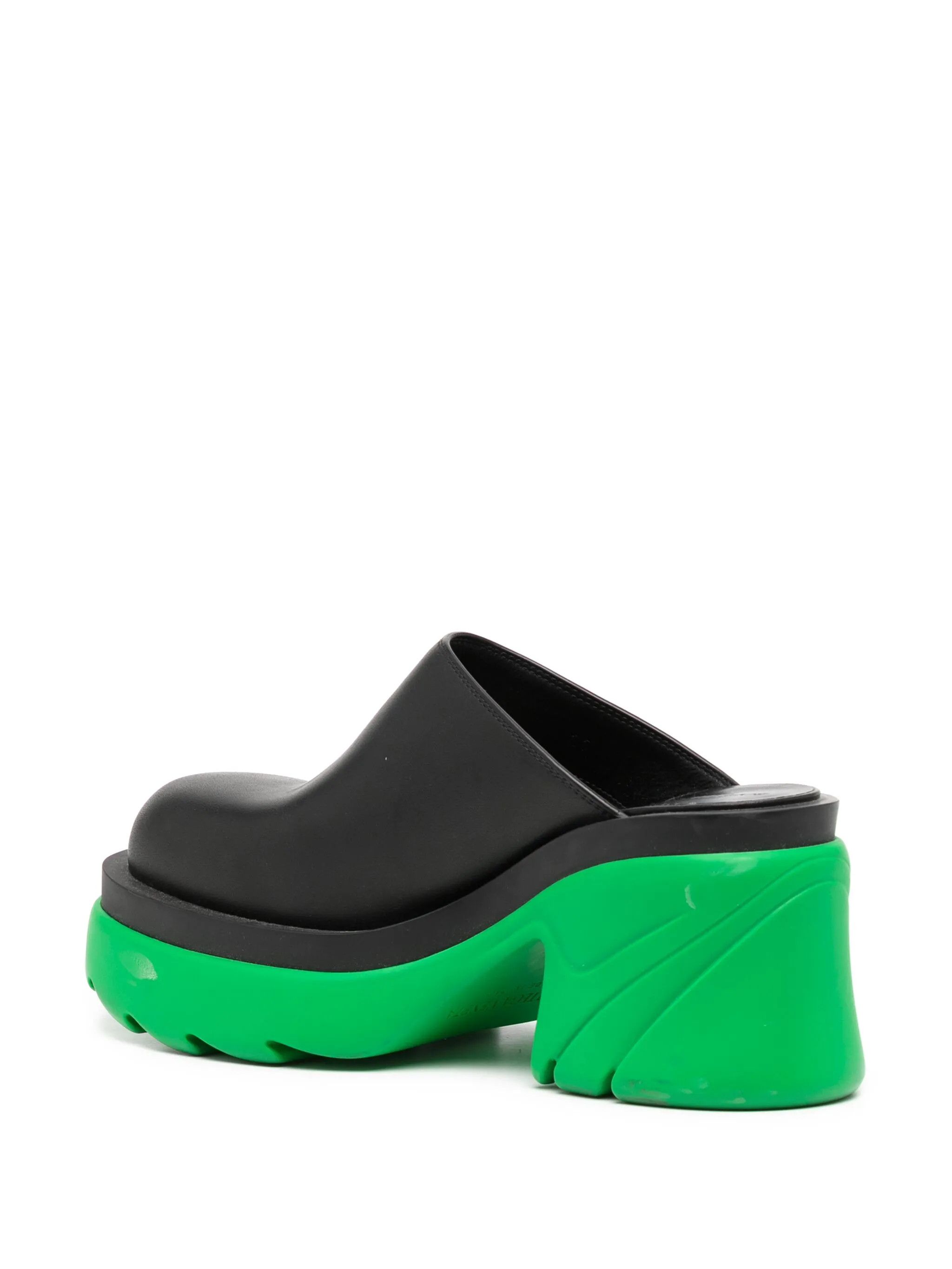 Bottega Veneta o1y0725 Leather Mules in Black Size US 4.5 / IT 34.5 - 3 Thumbnail